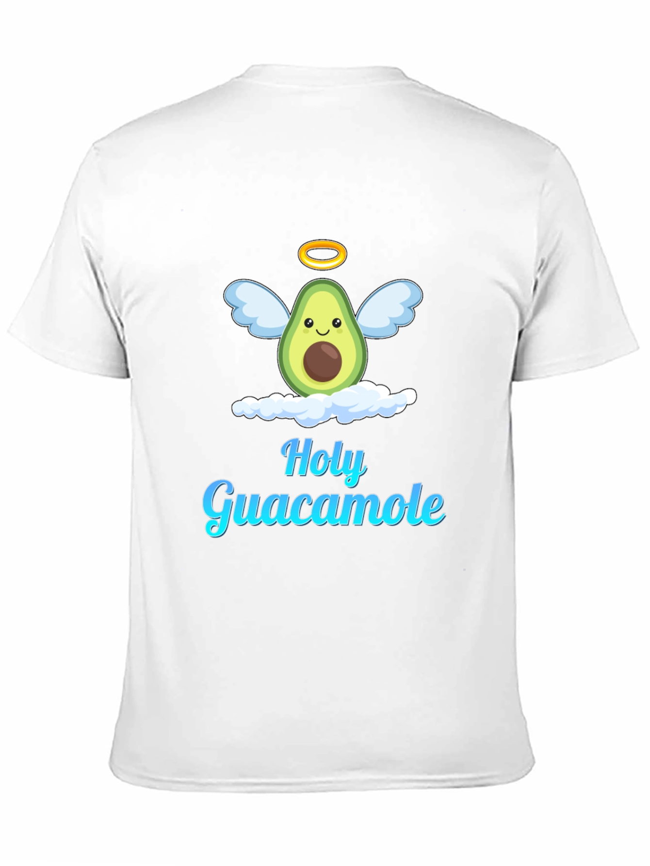 Holy Guacamole Graphic T-Shirt - Avocado Angel Design