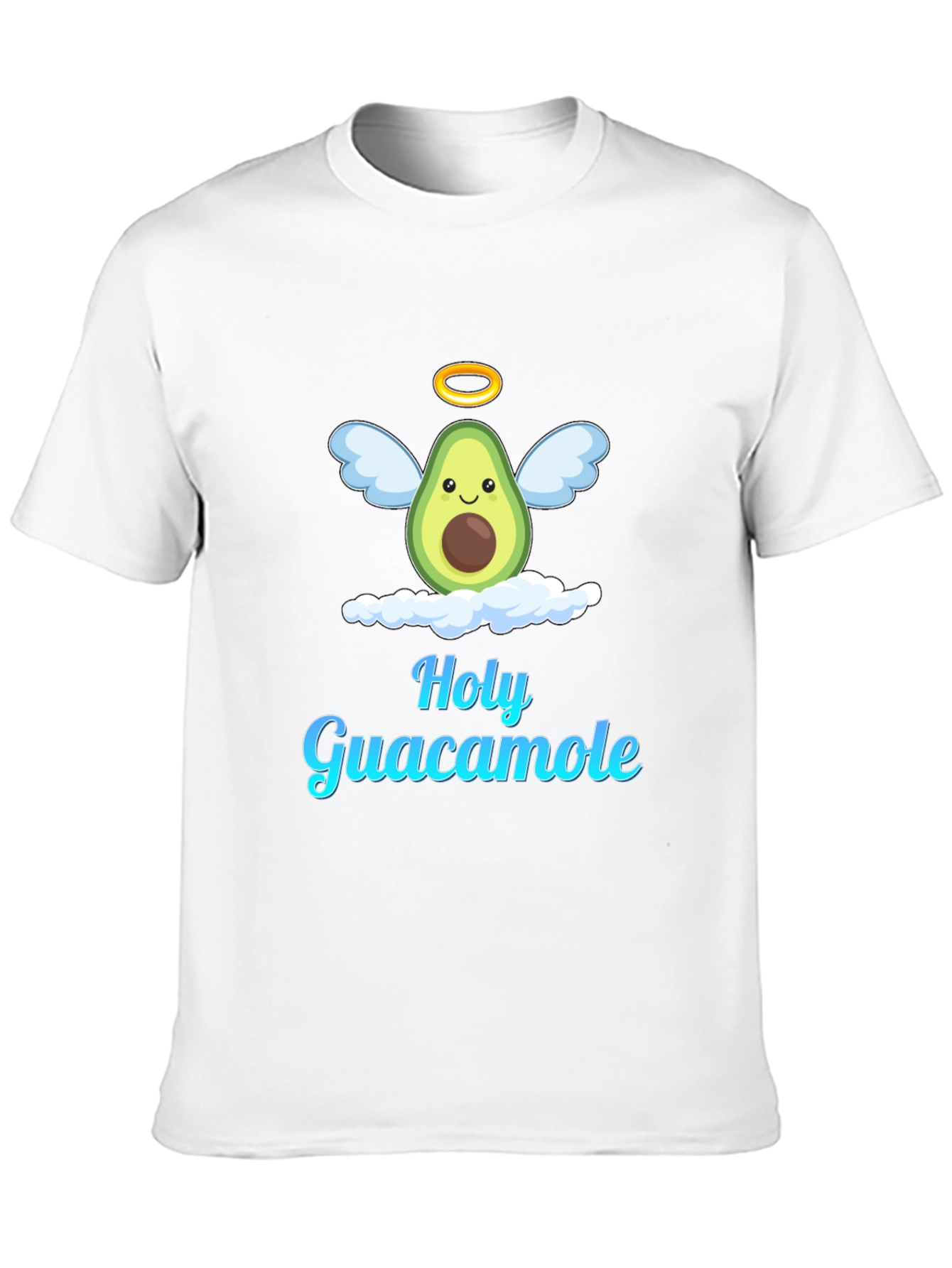 Holy Guacamole Graphic T-Shirt - Avocado Angel Design
