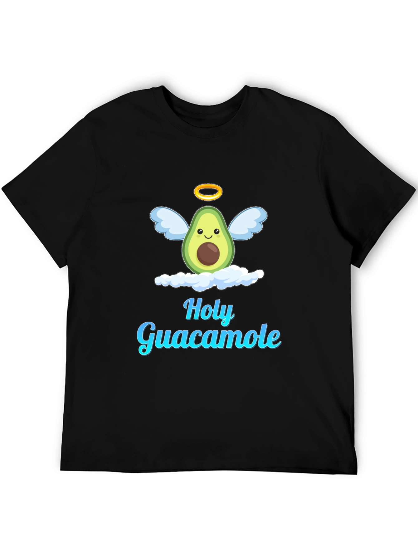 Holy Guacamole Graphic T-Shirt - Avocado Angel Design