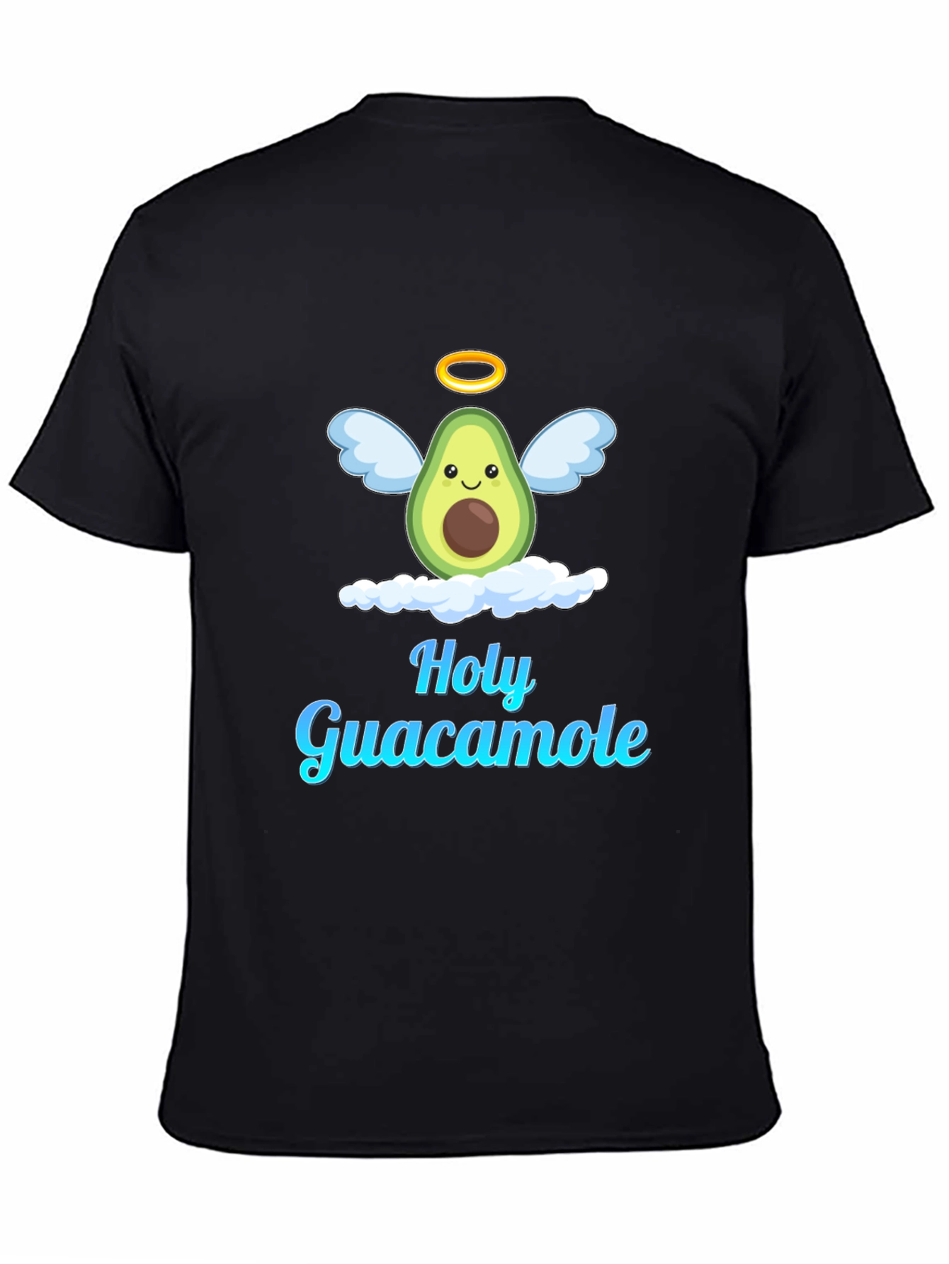 Holy Guacamole Graphic T-Shirt - Avocado Angel Design