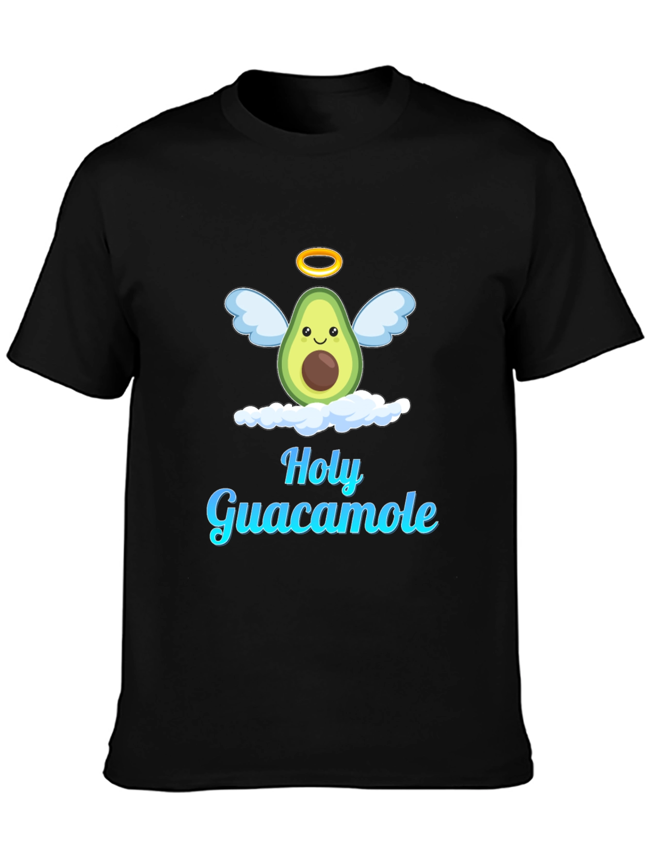 Holy Guacamole Graphic T-Shirt - Avocado Angel Design