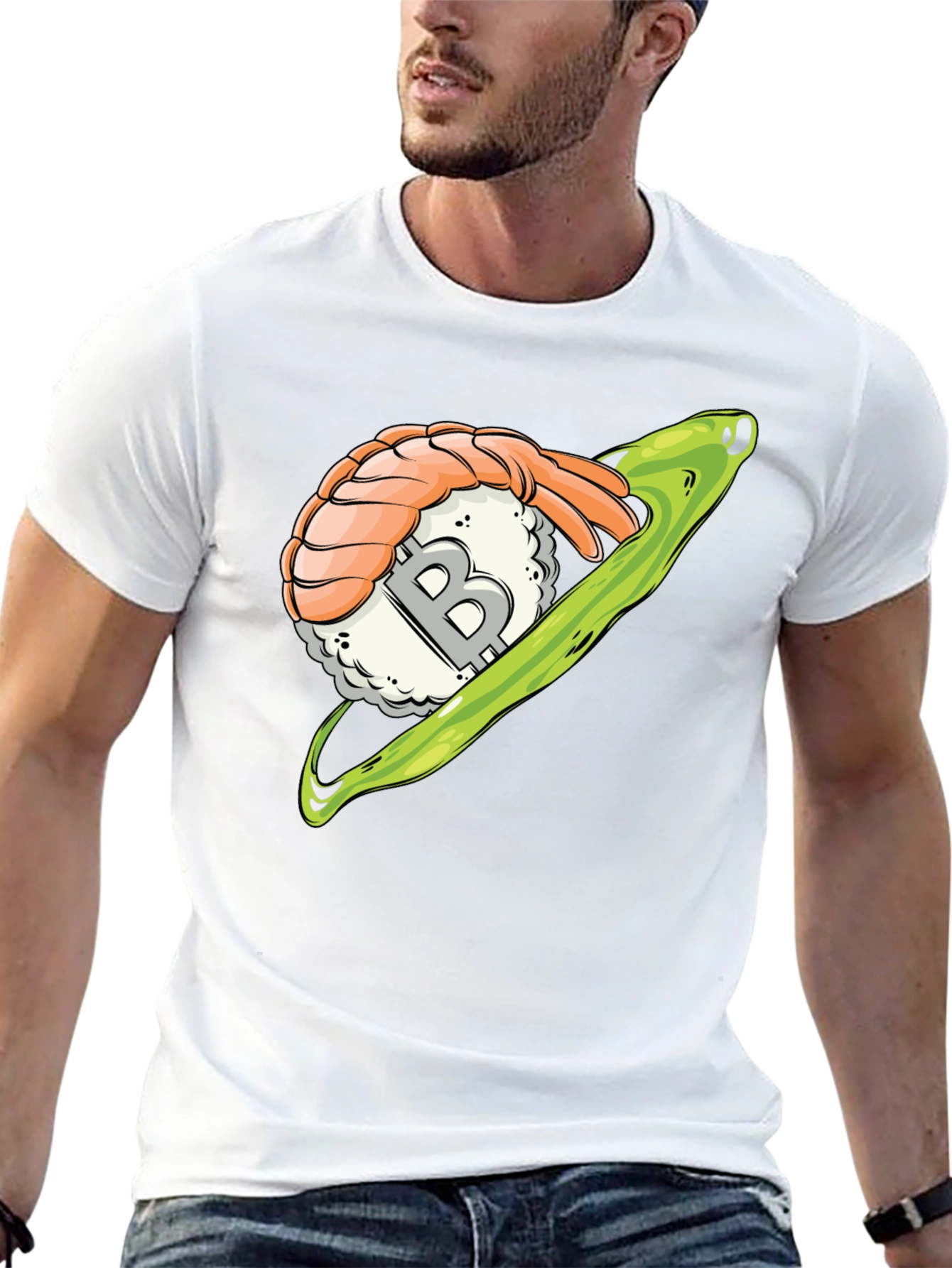 Sushi Bitcoin Black T-Shirt