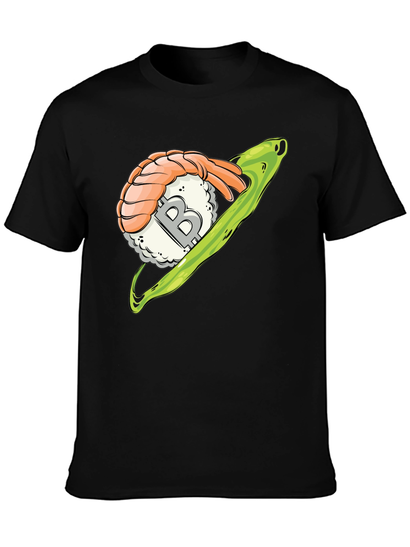 Sushi Bitcoin Black T-Shirt