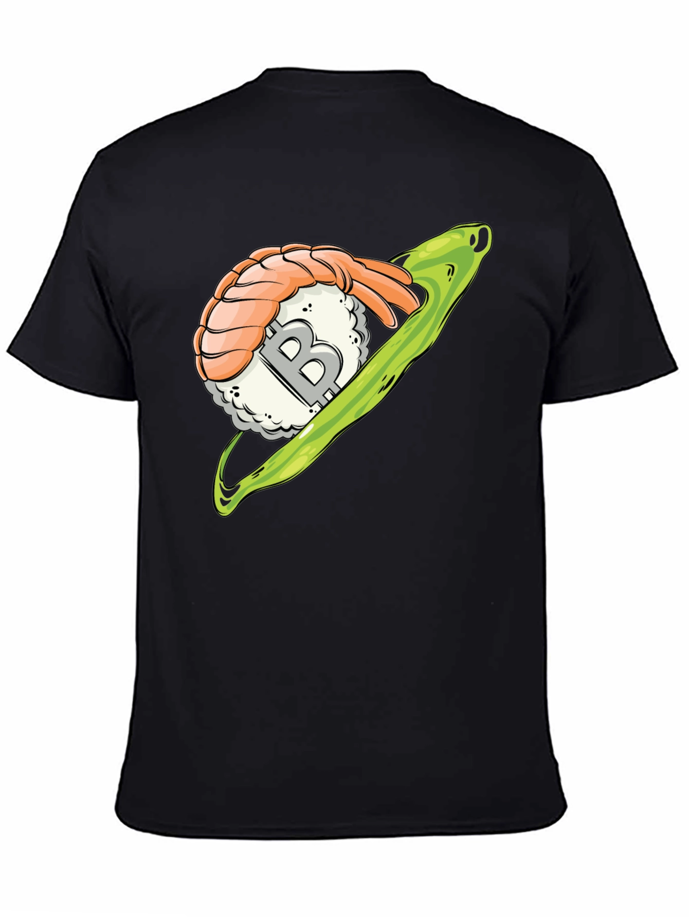 Sushi Bitcoin Black T-Shirt