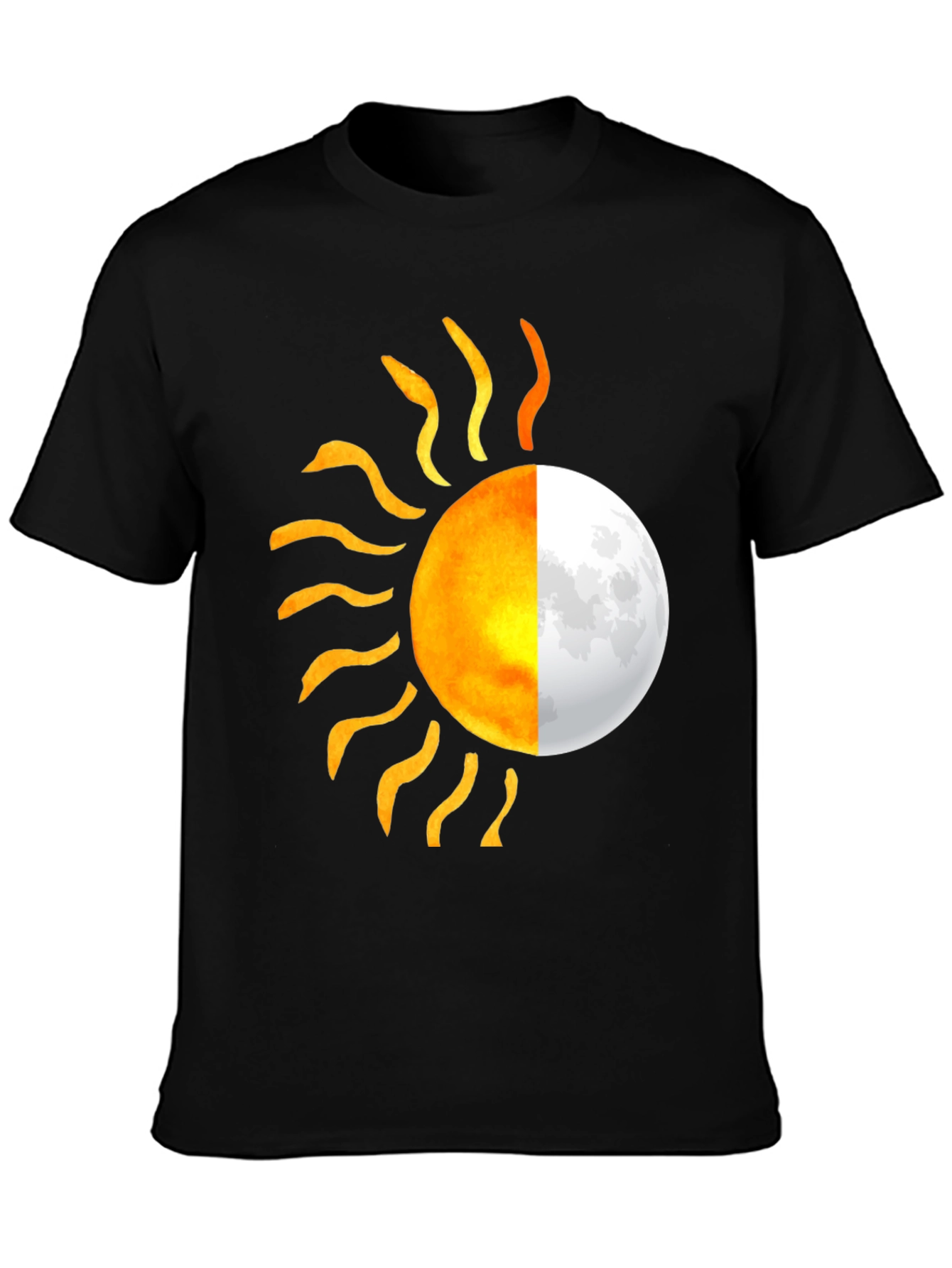 Sun & Moon Graphic Tee - Unique Design