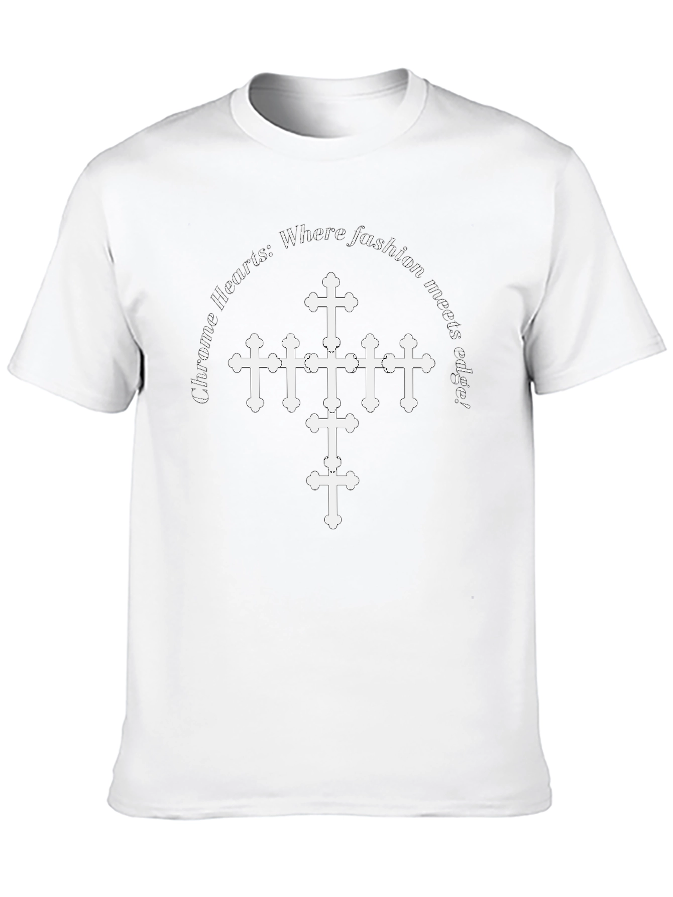 Chrome Hearts Style Graphic Tee - Fashion Meets Edge