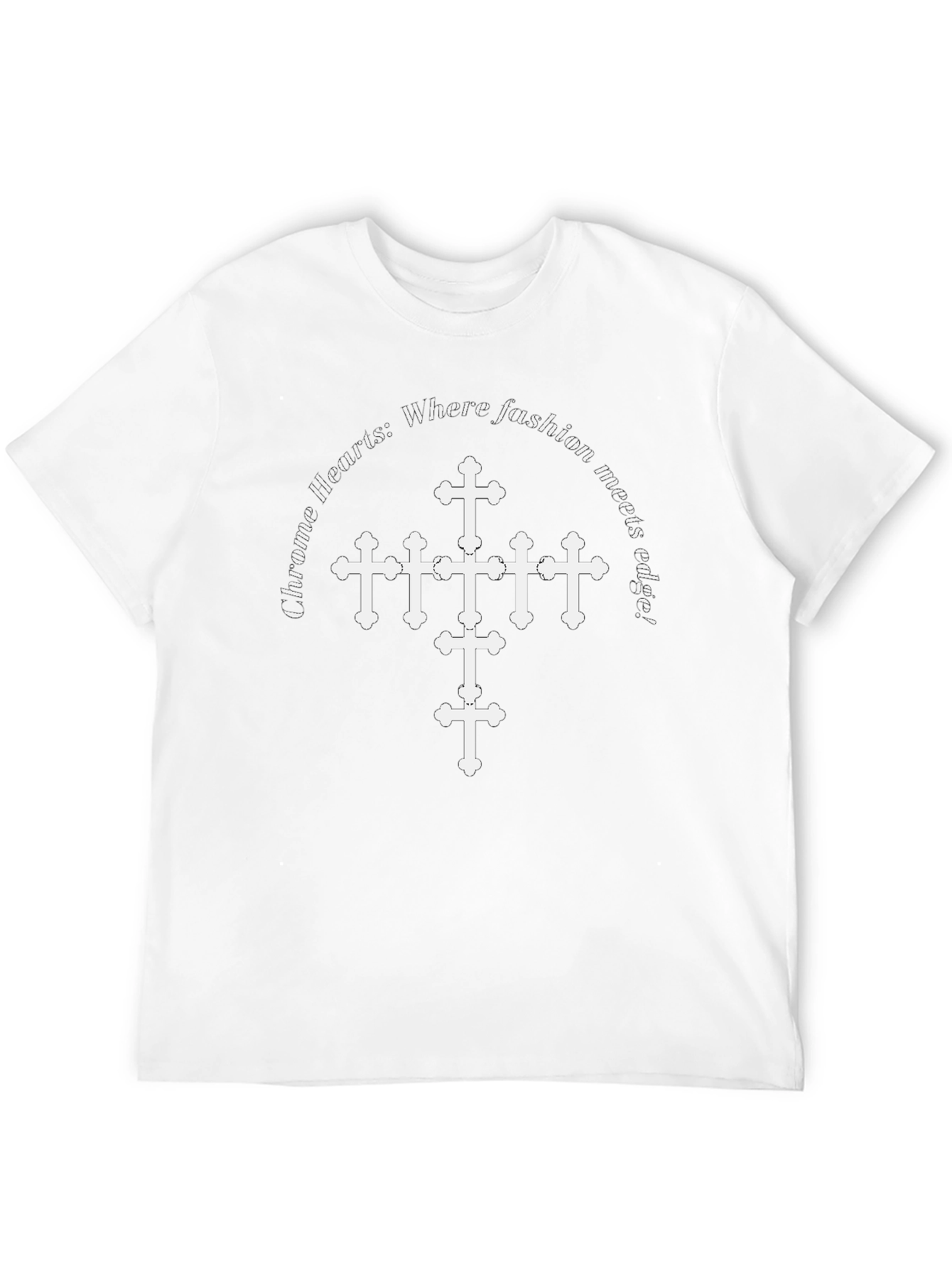 Chrome Hearts Style Graphic Tee - Fashion Meets Edge
