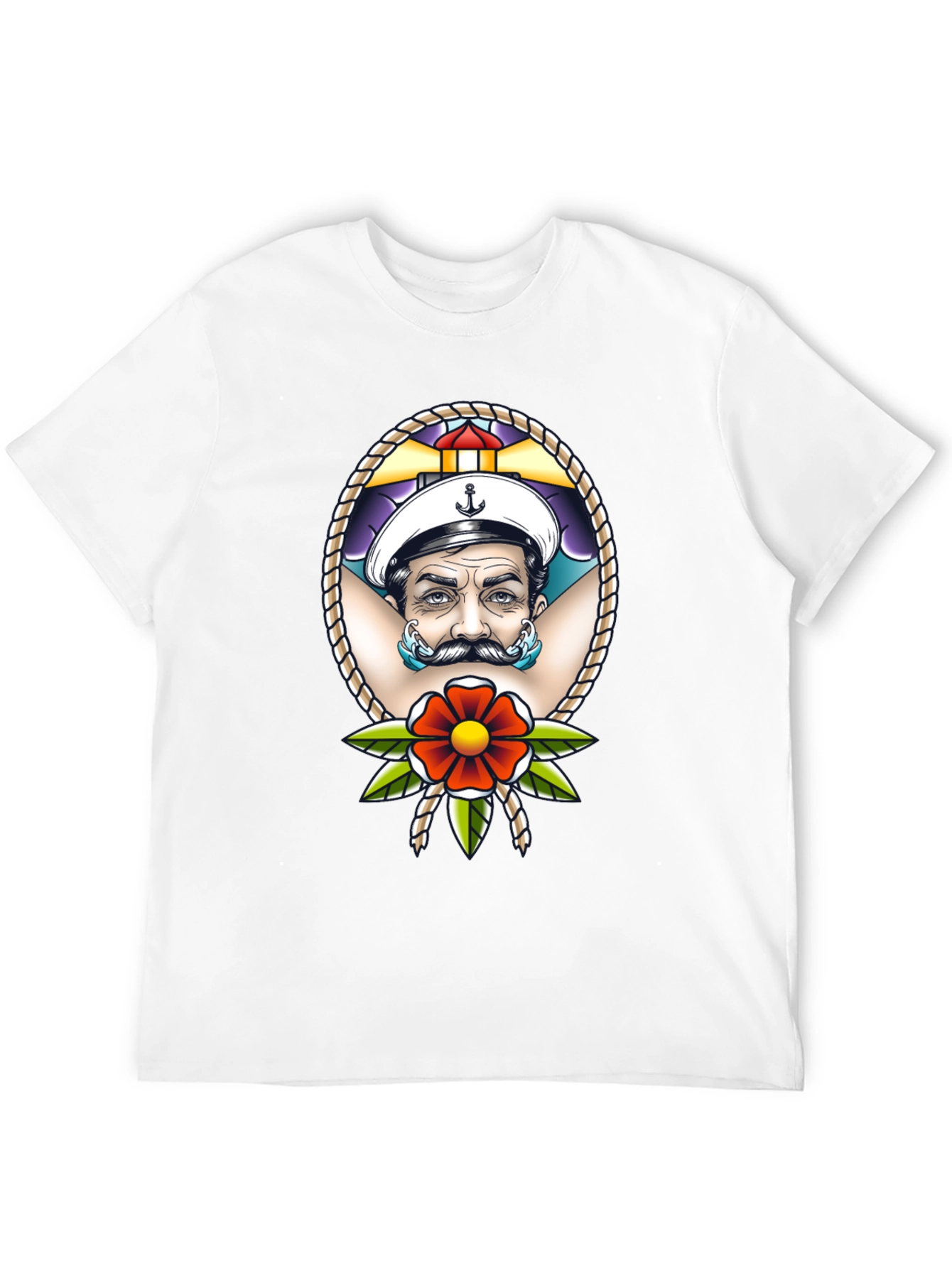 Sailor Tattoo Graphic T-Shirt - Black