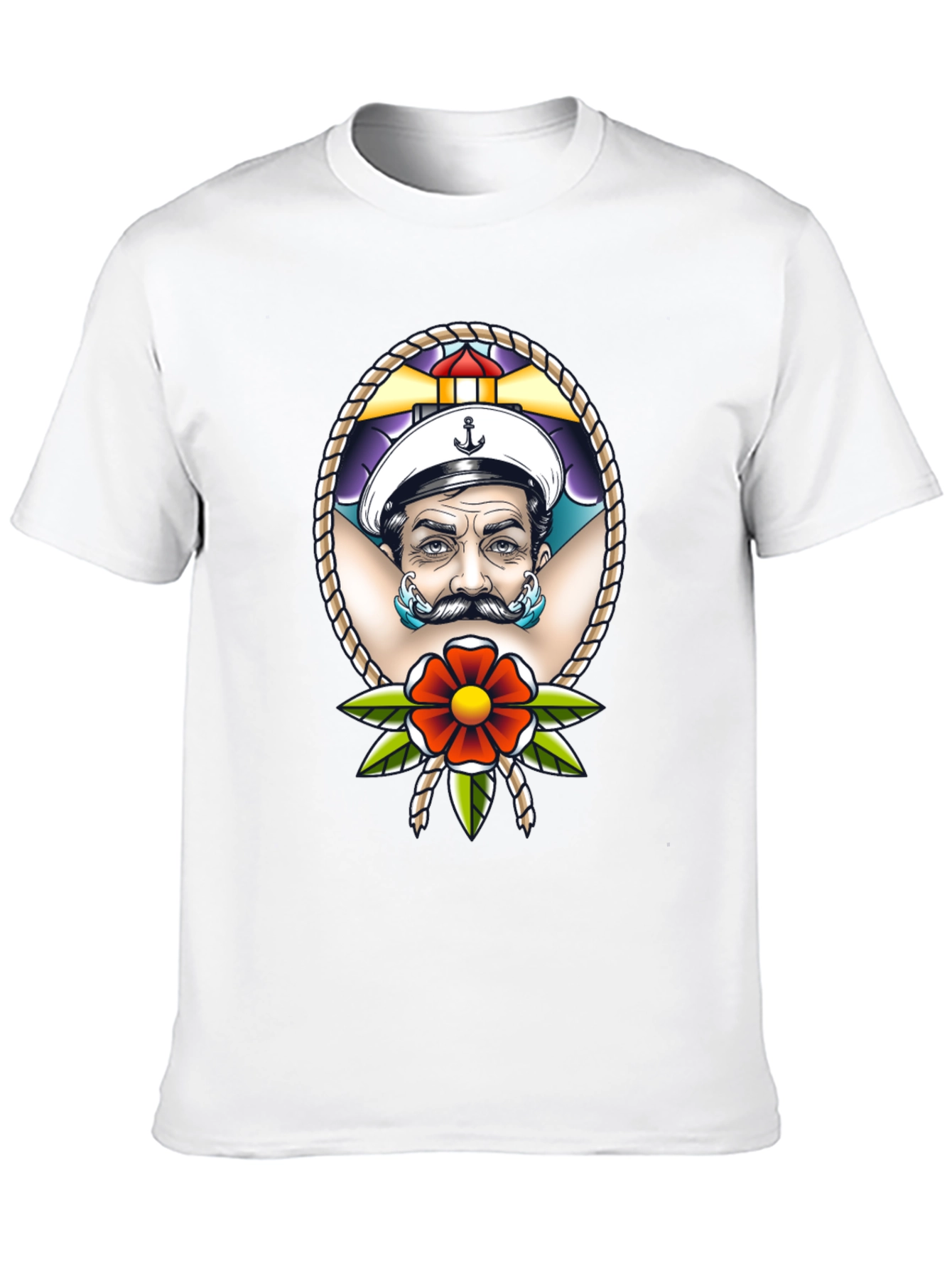 Sailor Tattoo Graphic T-Shirt - Black