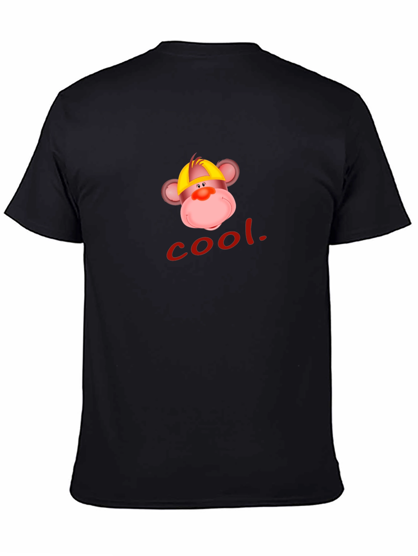 Cool Monkey Graphic Tee - Casual Black T-Shirt