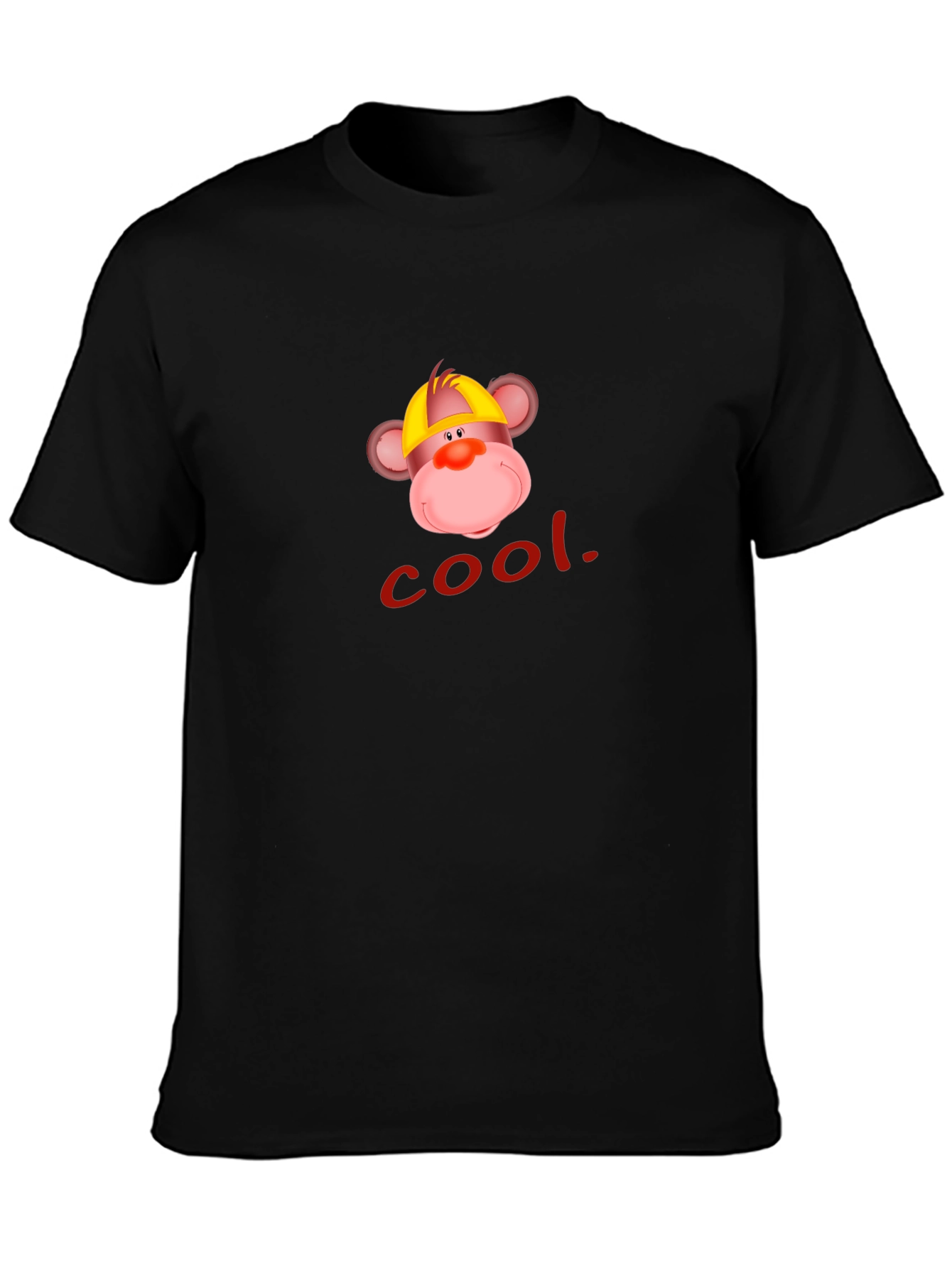 Cool Monkey Graphic Tee - Casual Black T-Shirt