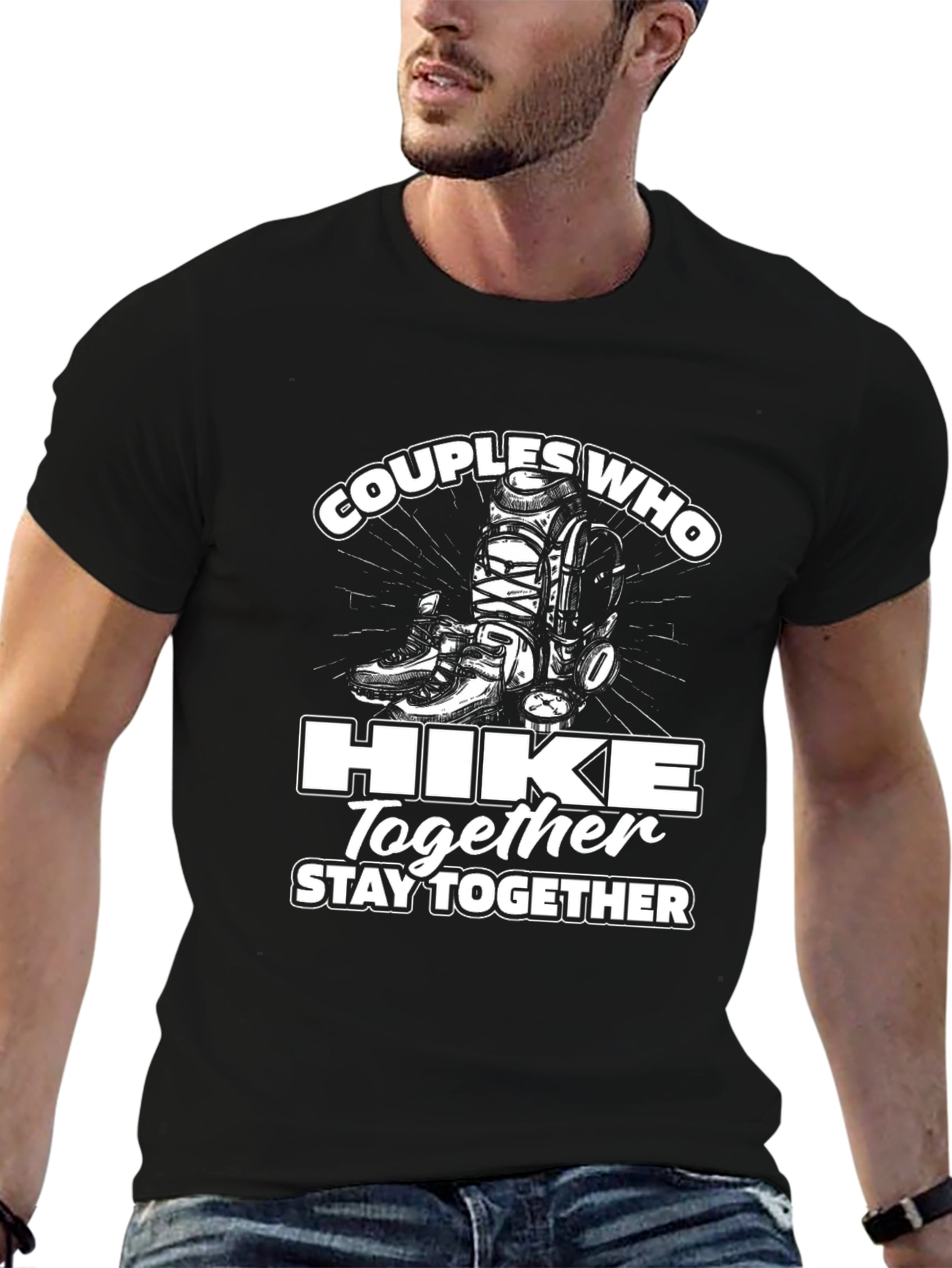 Couples Who Hike Together Graphic Tee