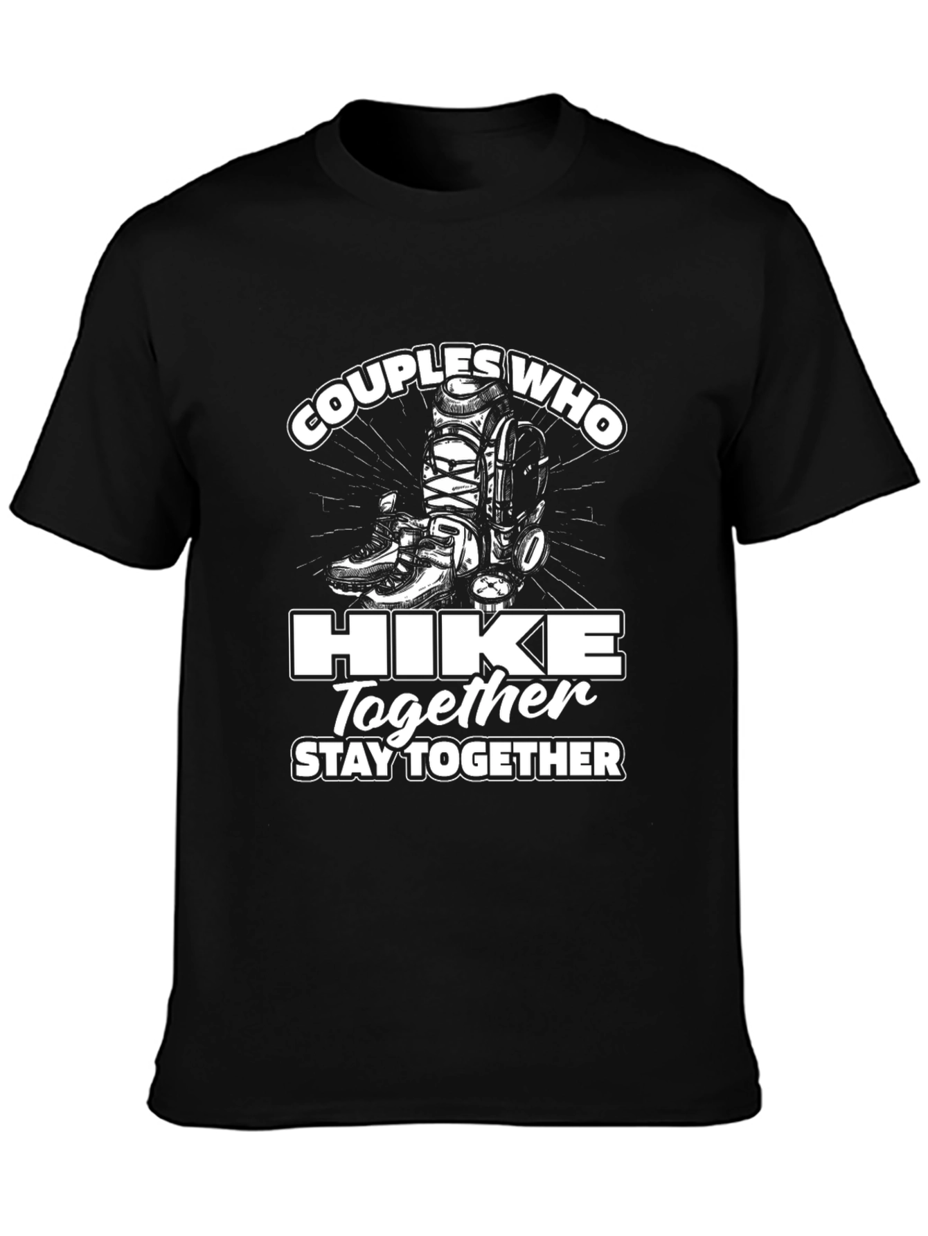 Couples Who Hike Together Graphic Tee
