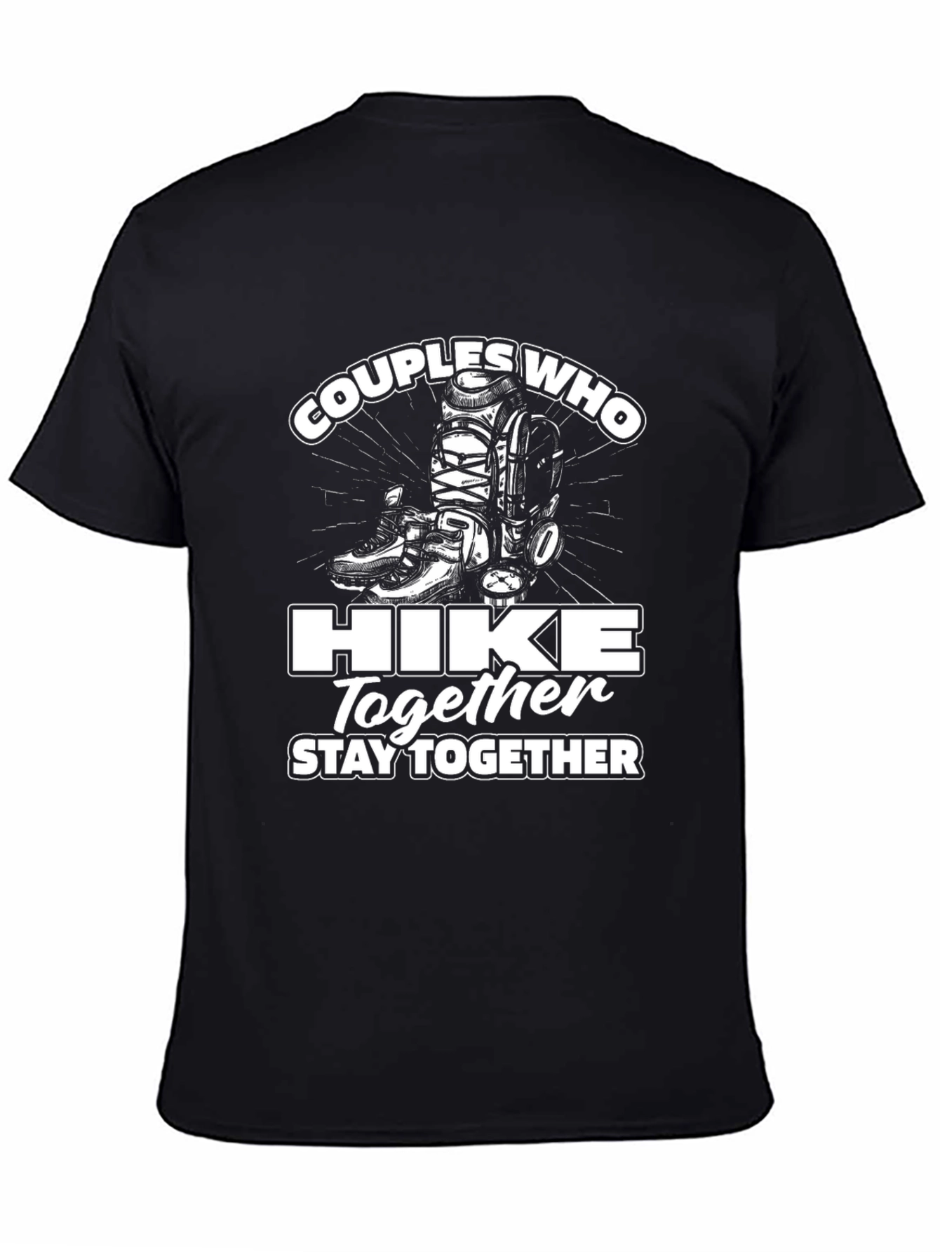 Couples Who Hike Together Graphic Tee