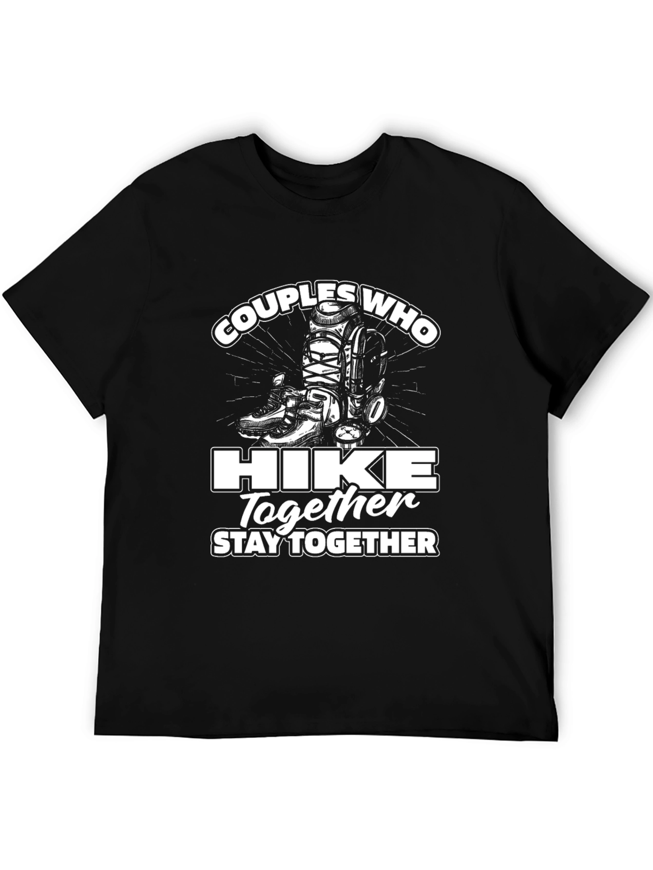 Couples Who Hike Together Graphic Tee
