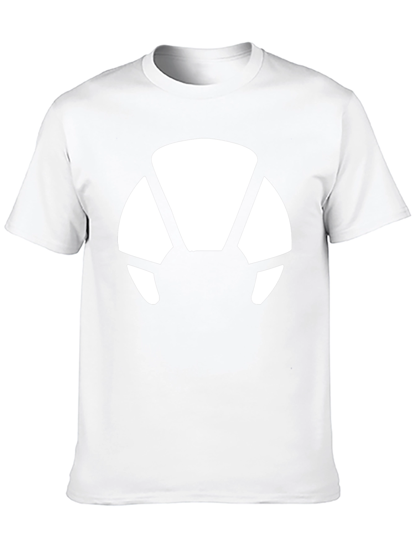 Modern Black Tee with Abstract White Graphic