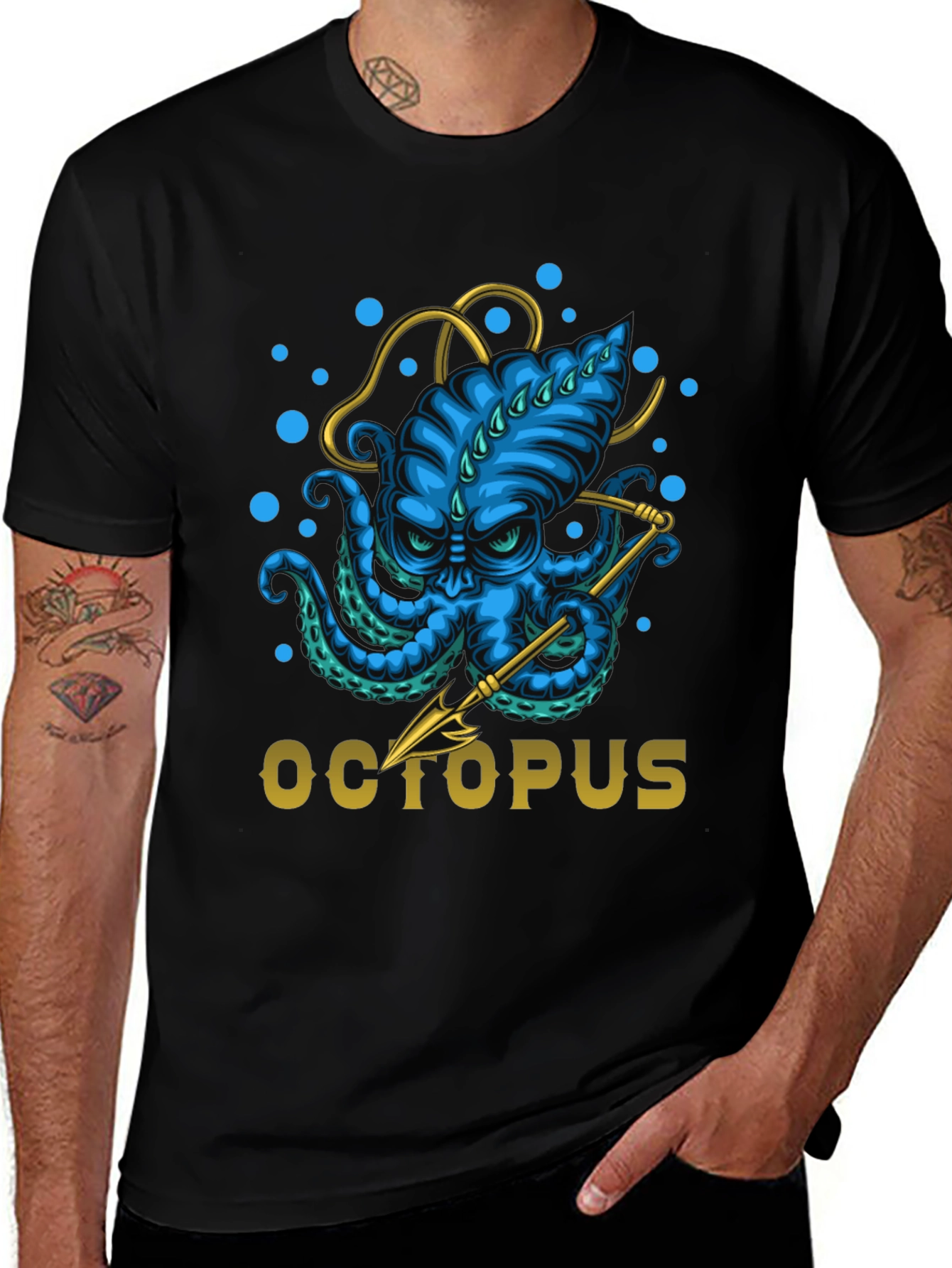 Octopus Graphic T-Shirt - Unique Ocean Lover Tee