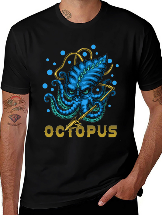 Octopus Graphic T-Shirt - Unique Ocean Lover Tee