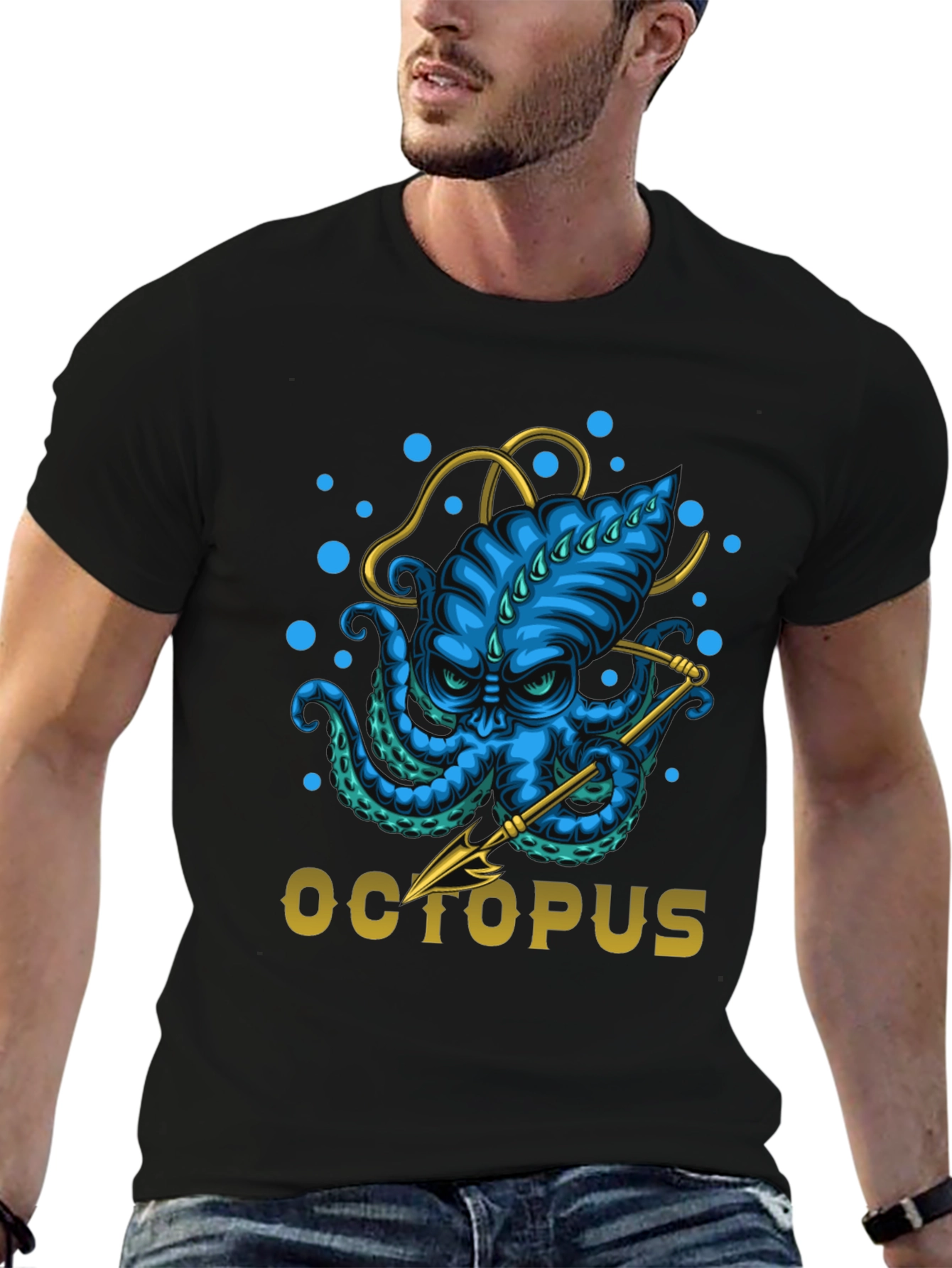 Octopus Graphic T-Shirt - Unique Ocean Lover Tee