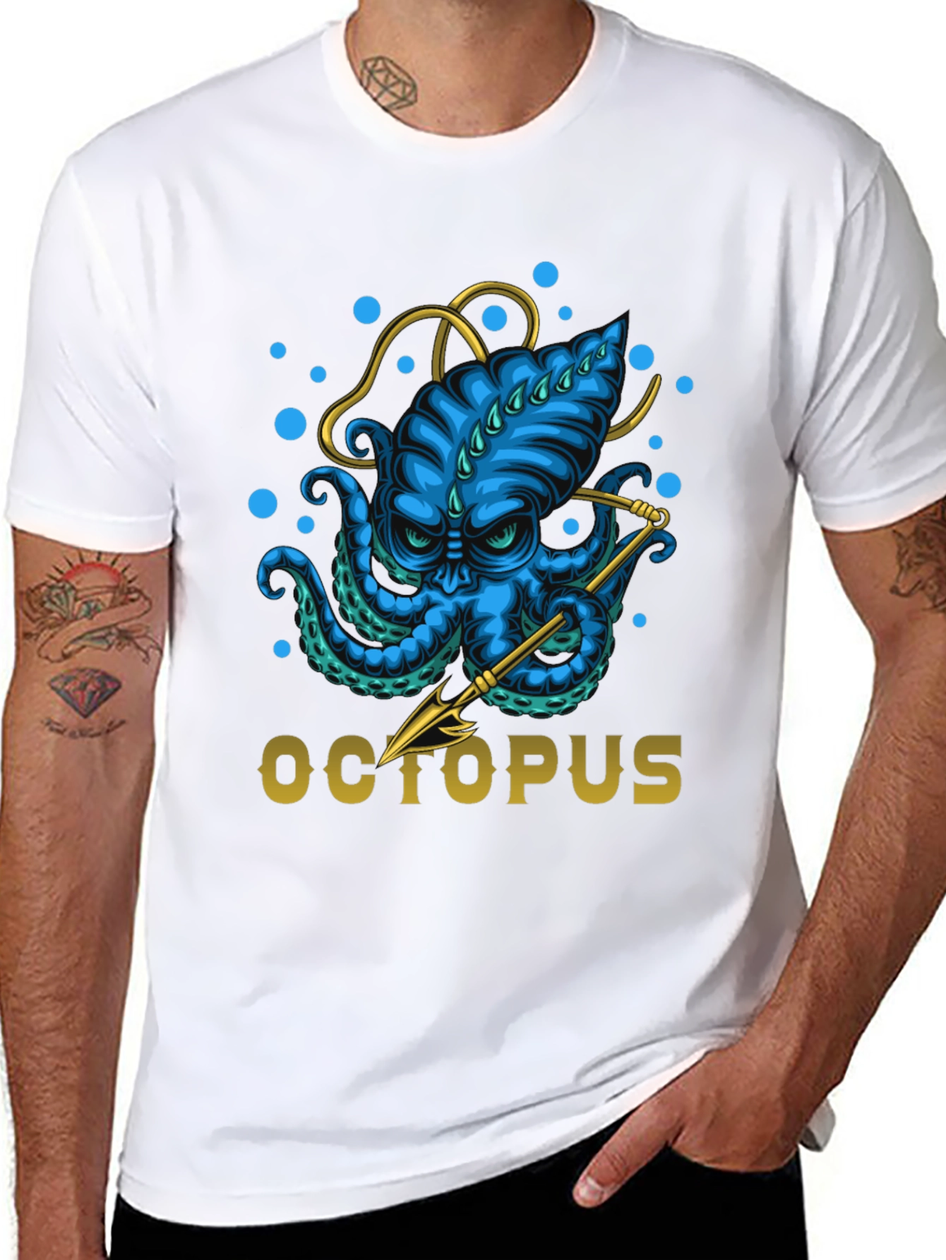 Octopus Graphic T-Shirt - Unique Ocean Lover Tee