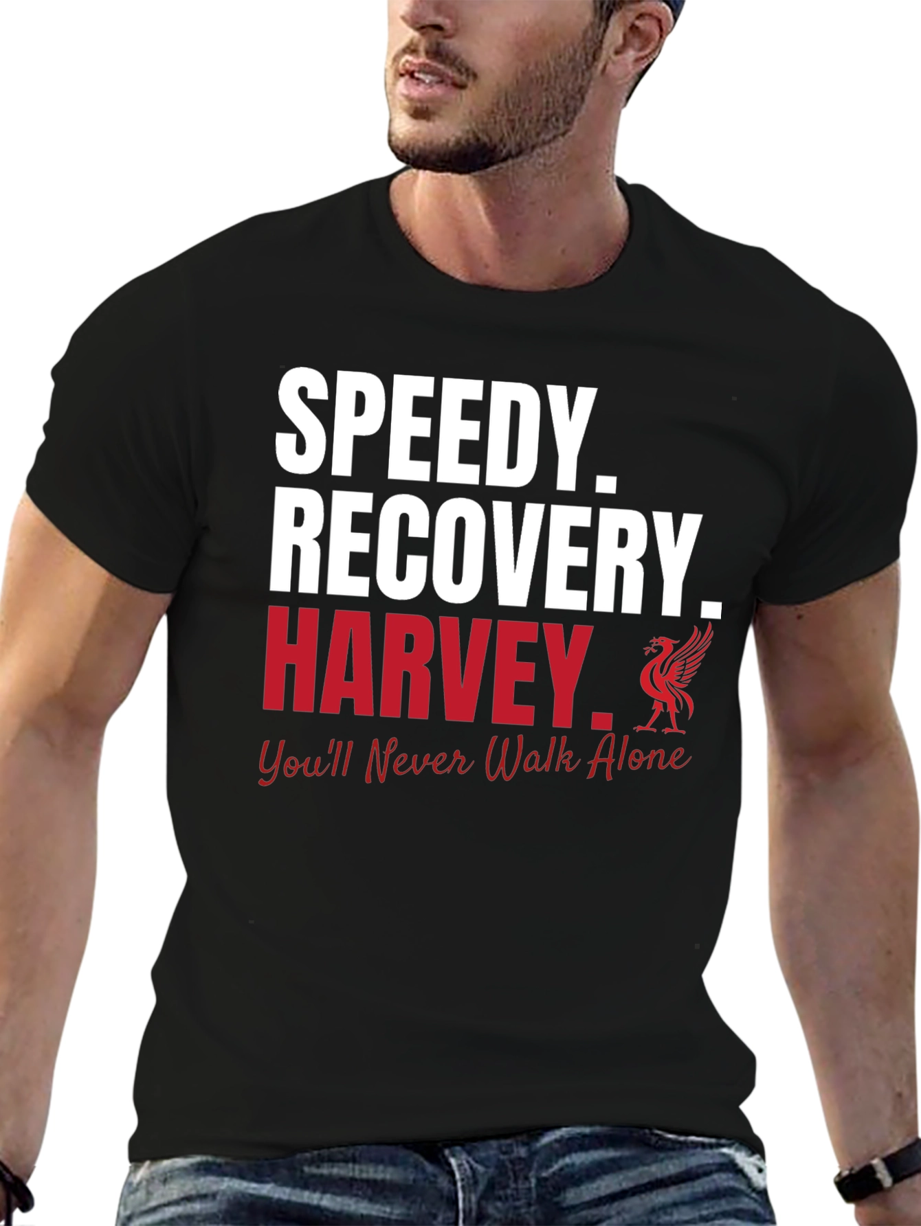 Speedy Recovery Harvey T-Shirt - Liverpool Fan Tribute