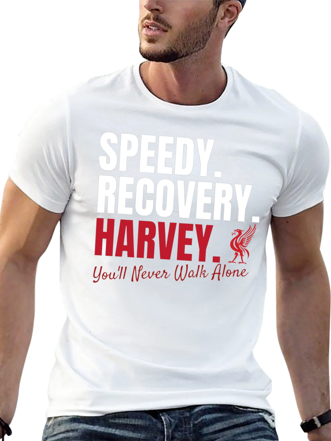 Speedy Recovery Harvey T-Shirt - Liverpool Fan Tribute