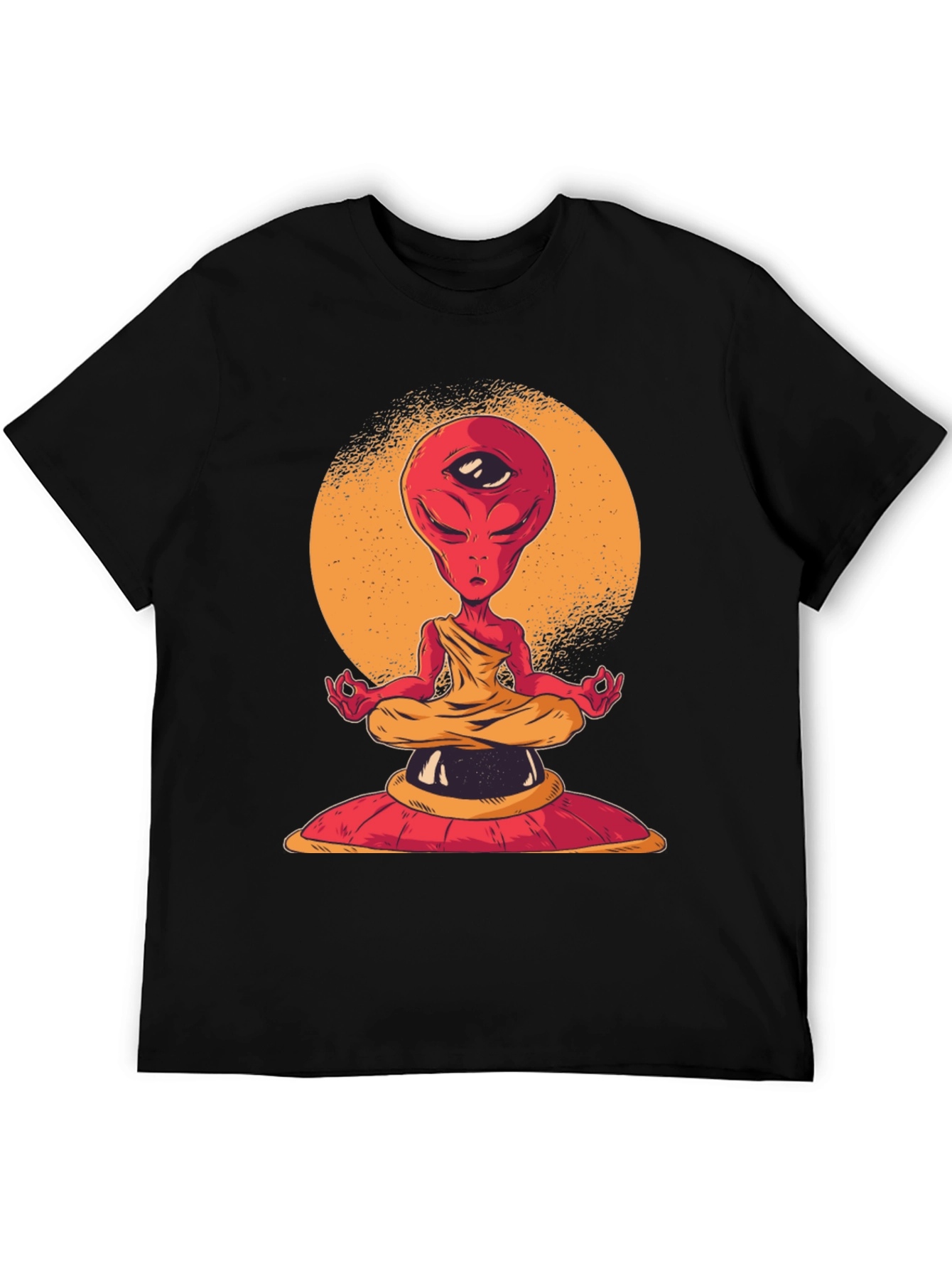 Meditating Alien T-Shirt - Third Eye Design