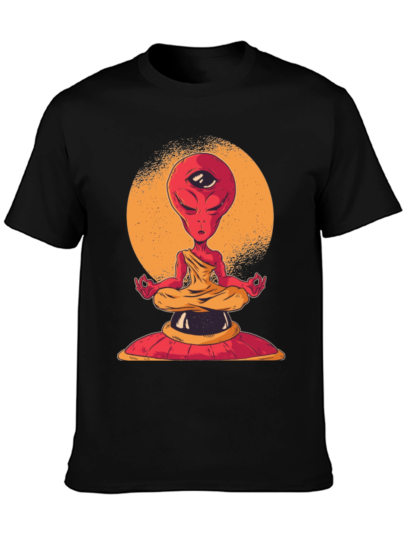 Meditating Alien T-Shirt - Third Eye Design