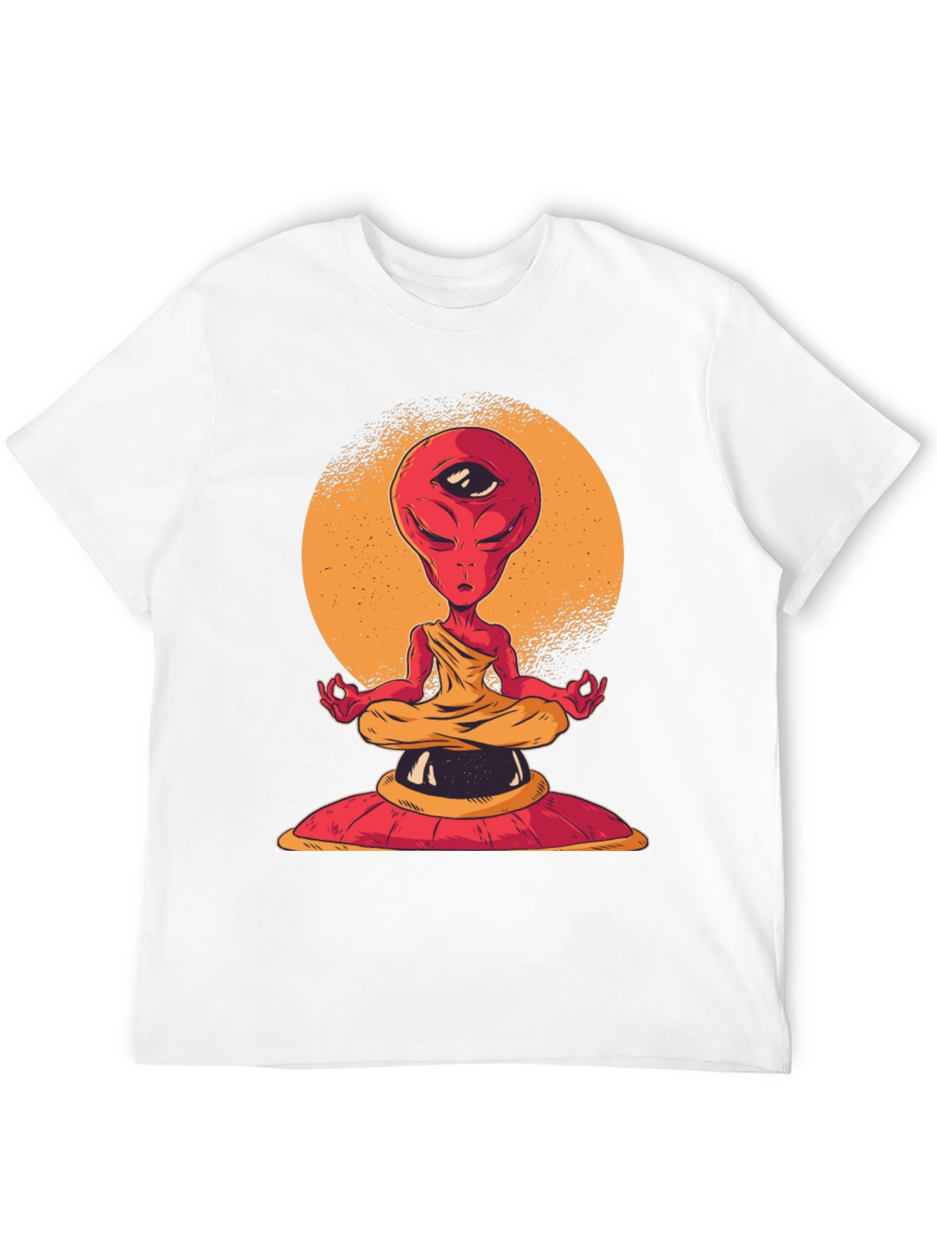 Meditating Alien T-Shirt - Third Eye Design