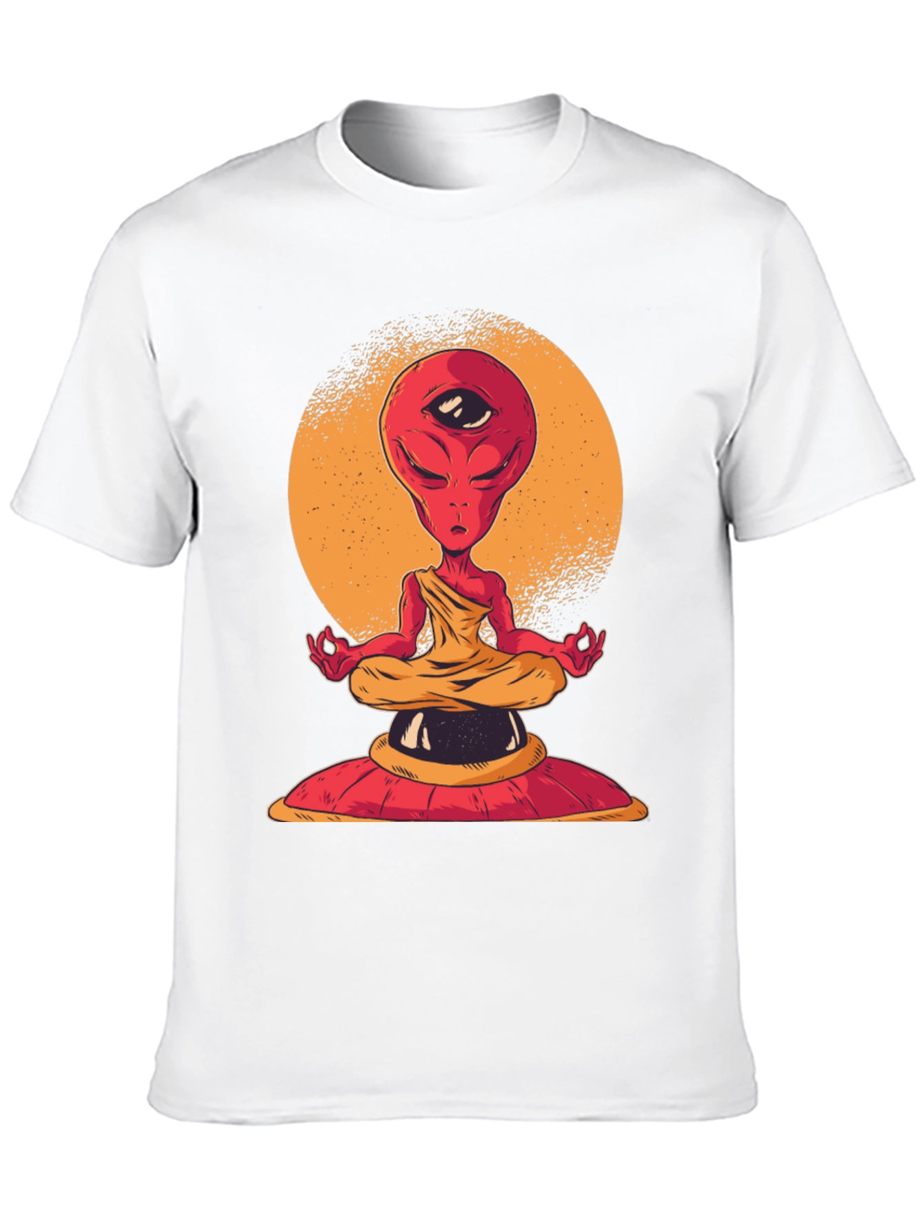 Meditating Alien T-Shirt - Third Eye Design