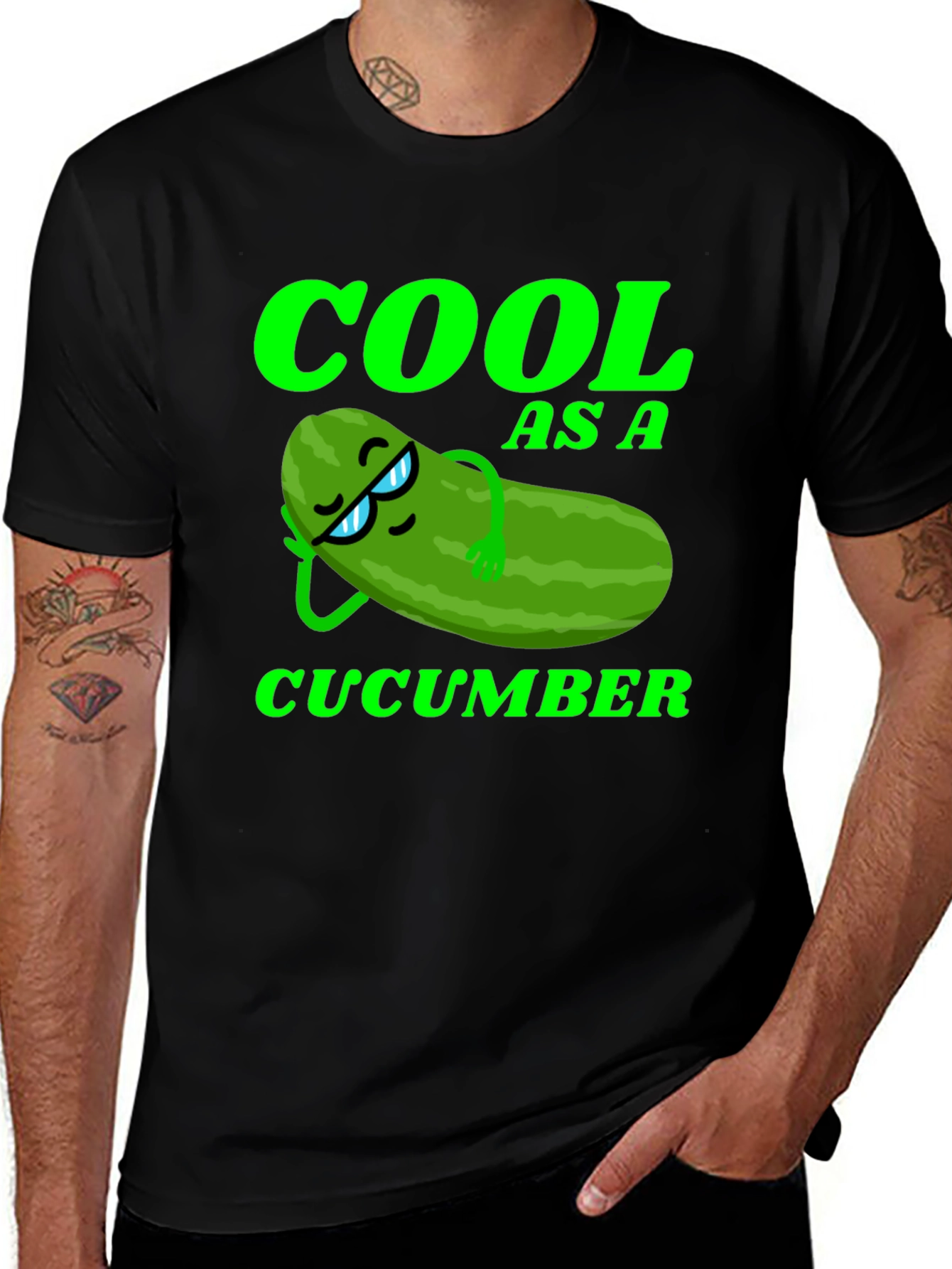 Cool As A Cucumber Graphic Tee - Relaxed Style
