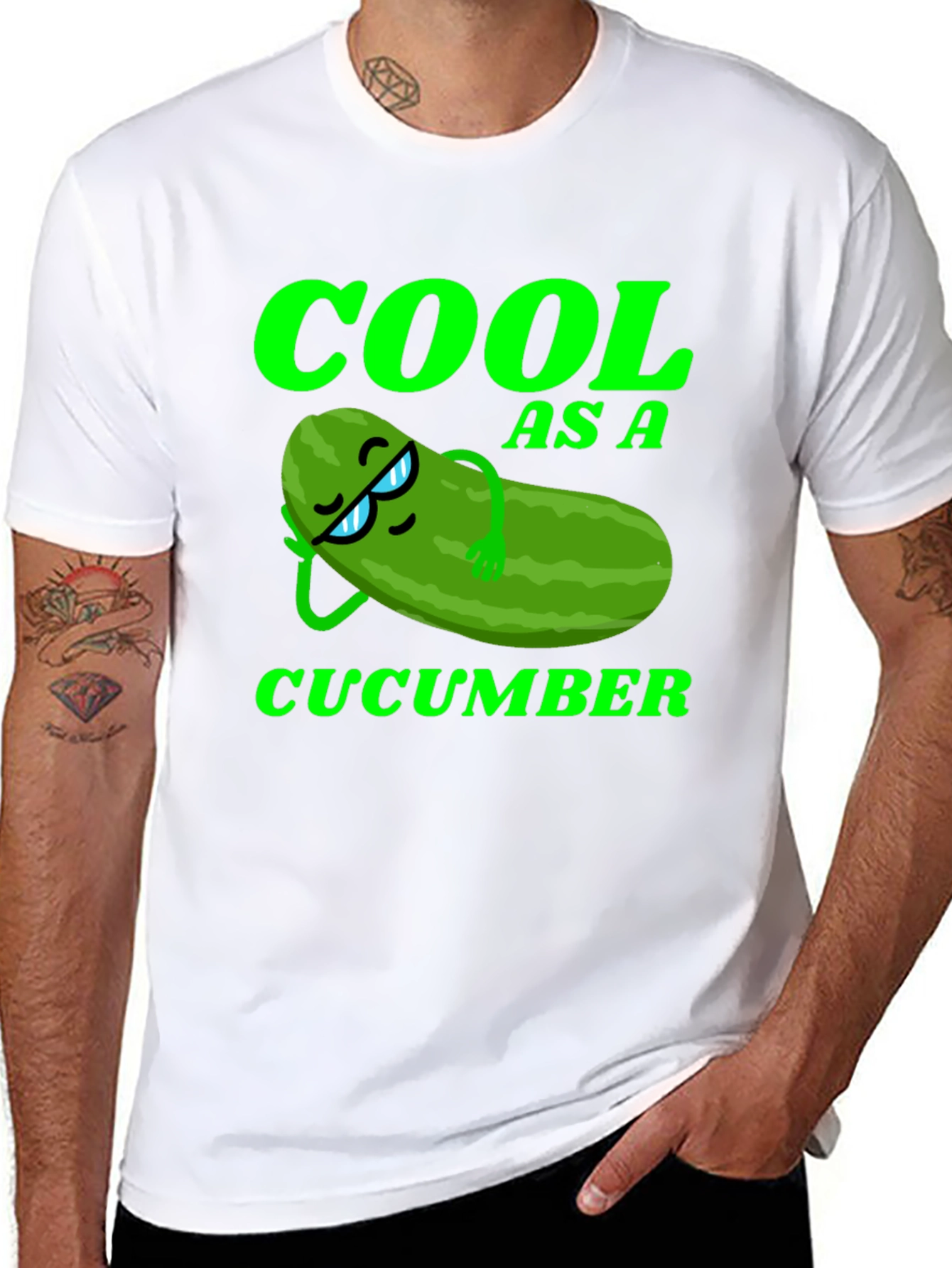 Cool As A Cucumber Graphic Tee - Relaxed Style