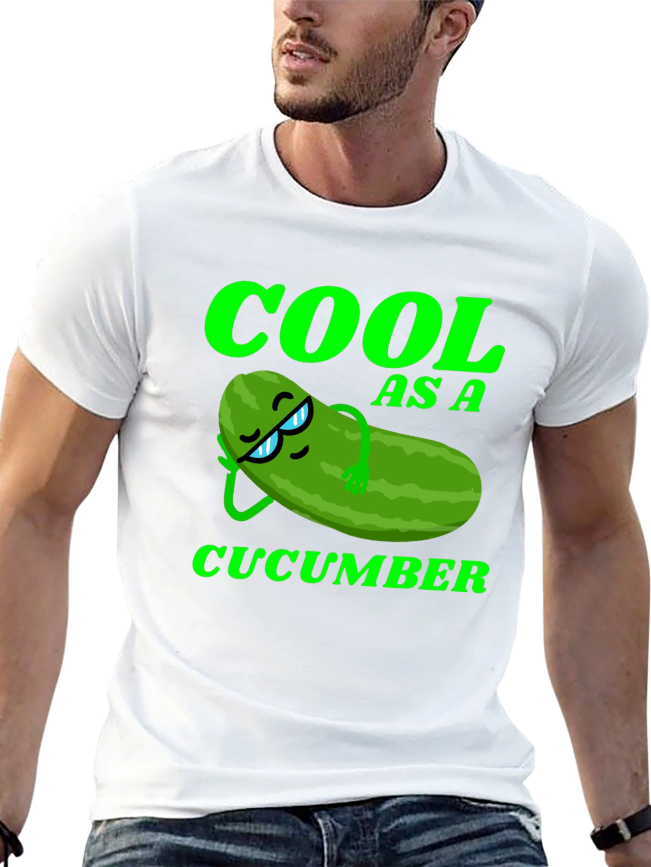 Cool As A Cucumber Graphic Tee - Relaxed Style