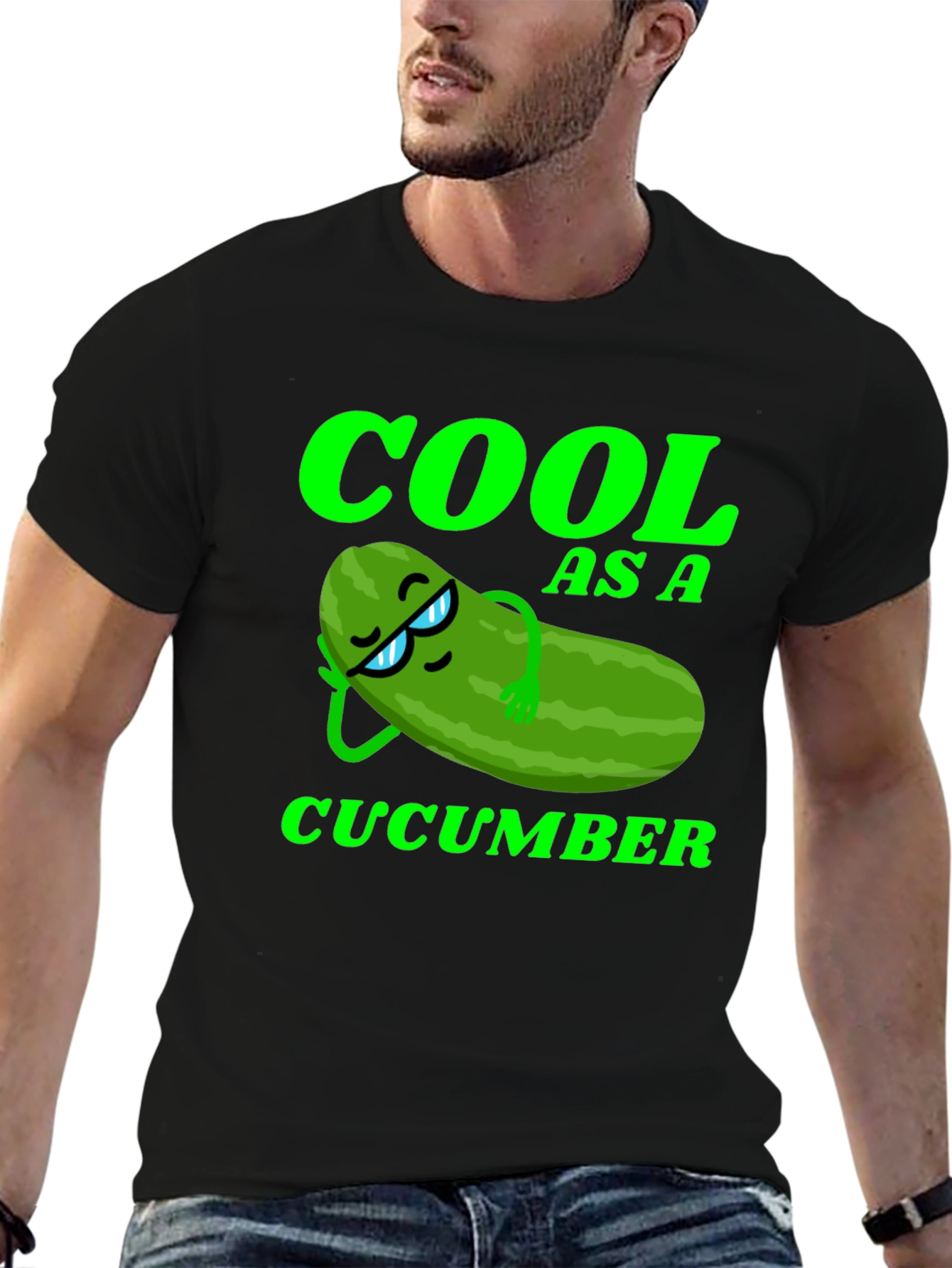 Cool As A Cucumber Graphic Tee - Relaxed Style
