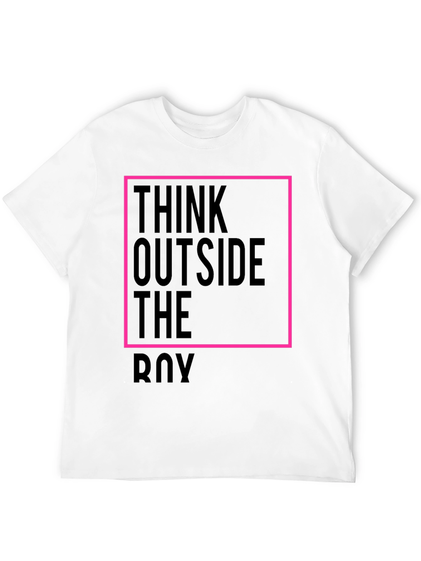 Think Outside the Box Black Graphic Tee