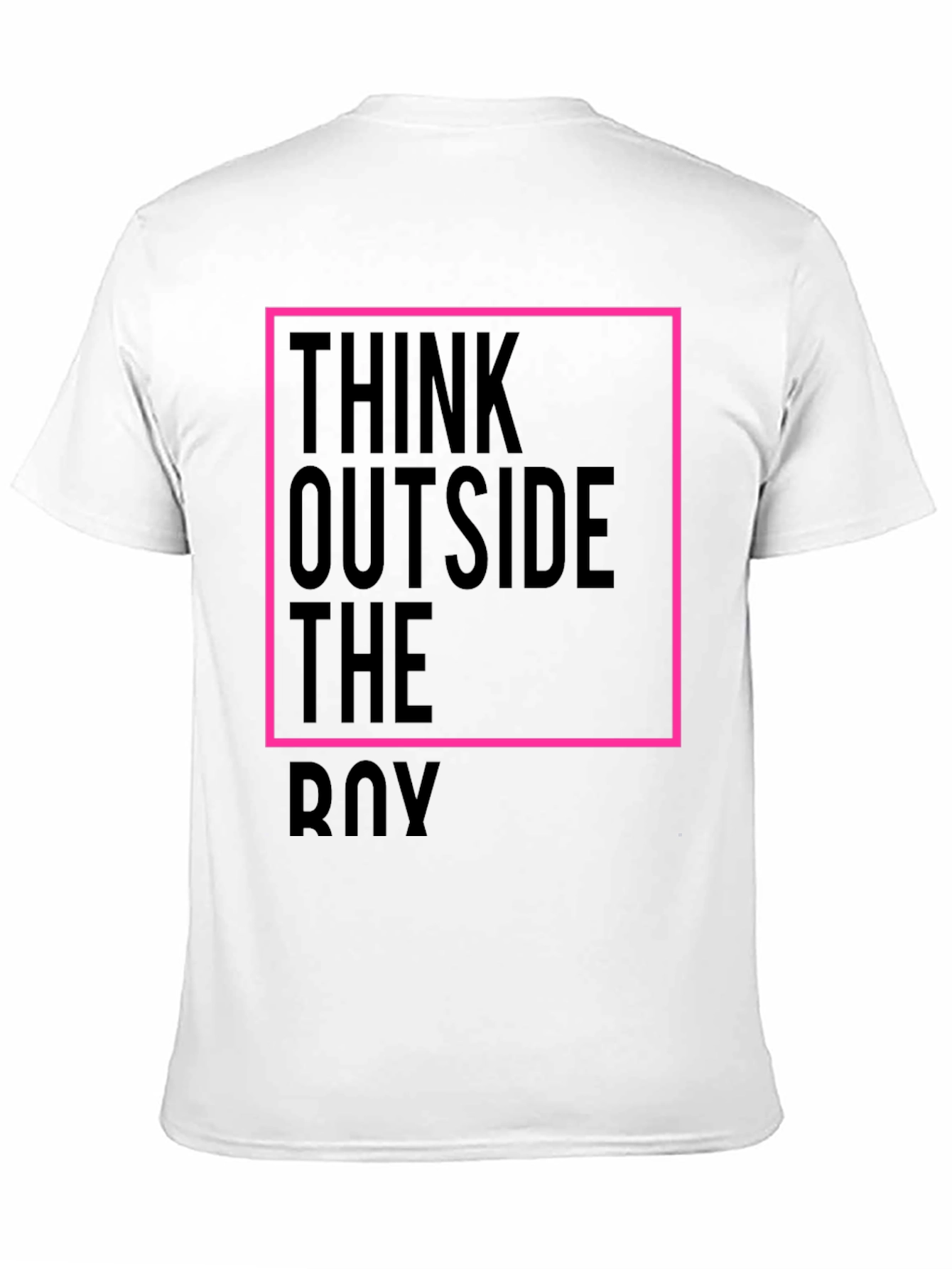 Think Outside the Box Black Graphic Tee