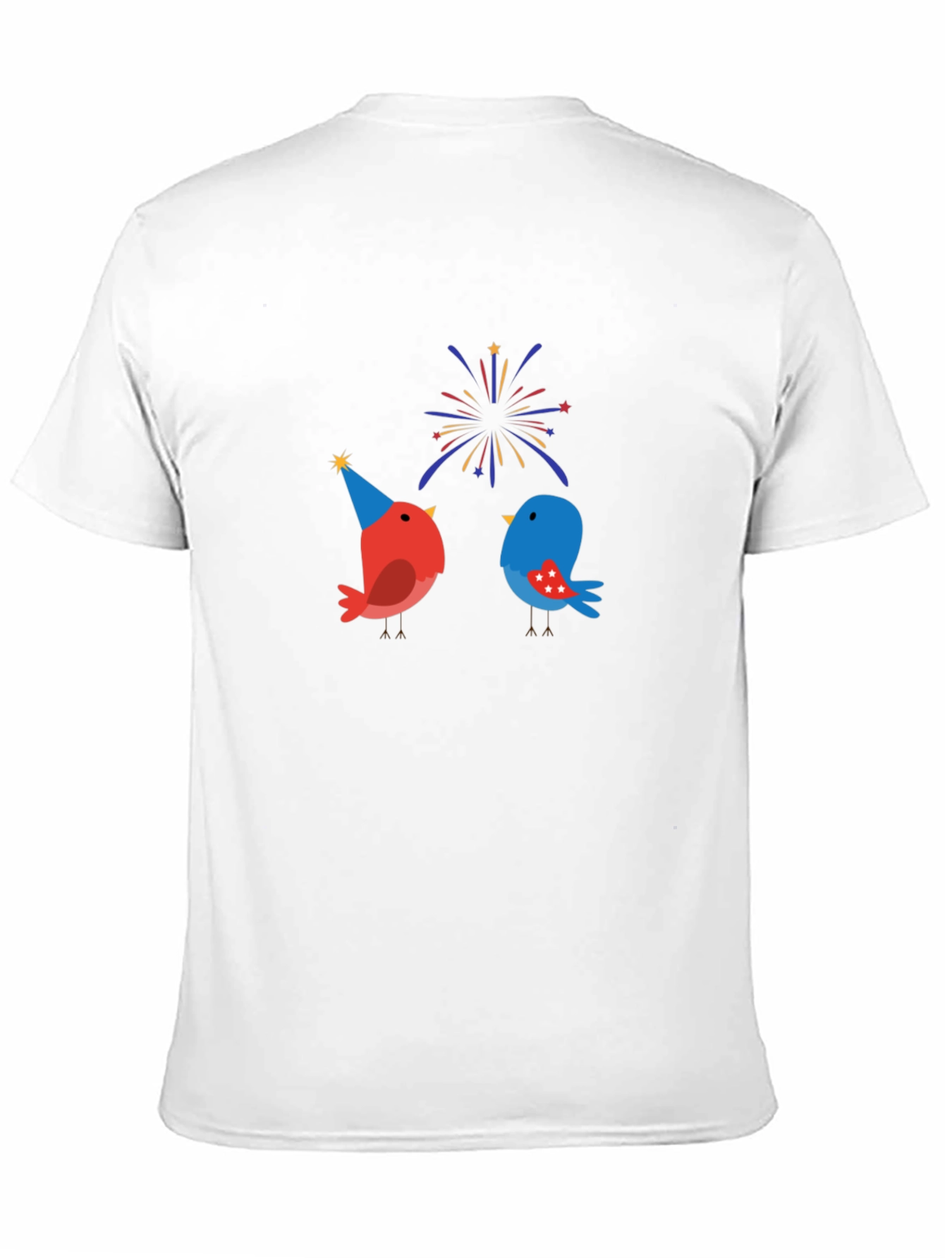 Festive Birds Graphic T-Shirt