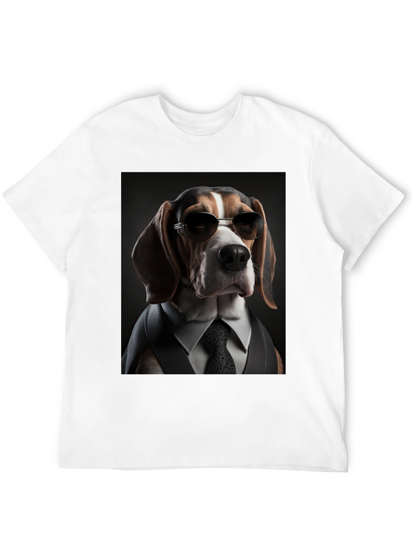 Dogfather T-Shirt: Beagle in Suit & Shades