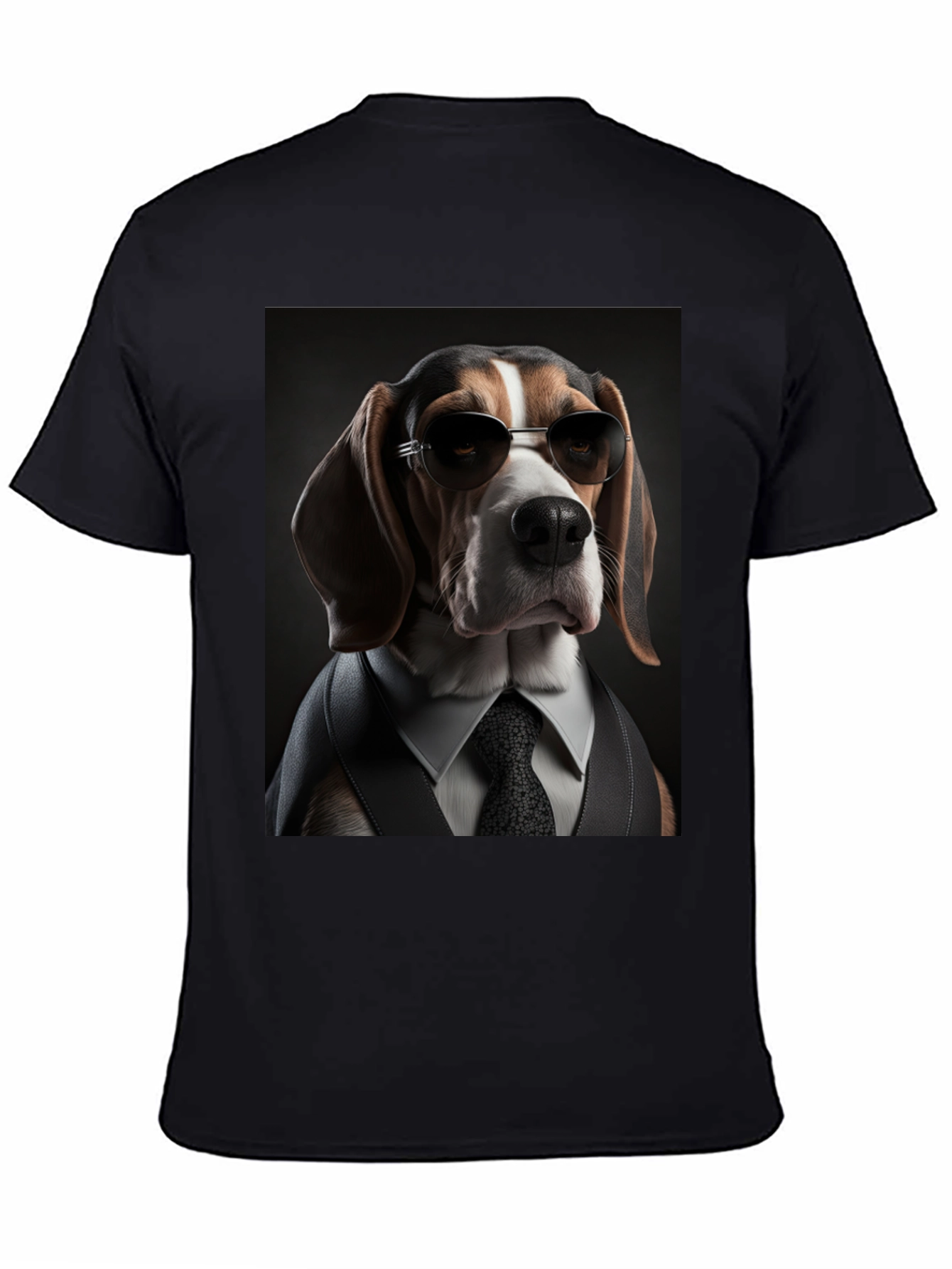 Dogfather T-Shirt: Beagle in Suit & Shades