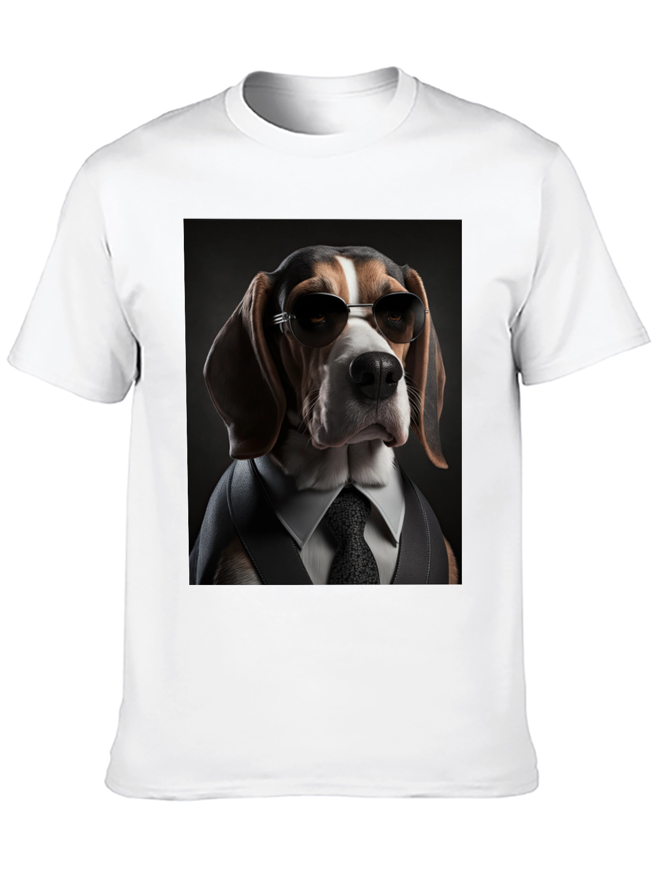 Dogfather T-Shirt: Beagle in Suit & Shades