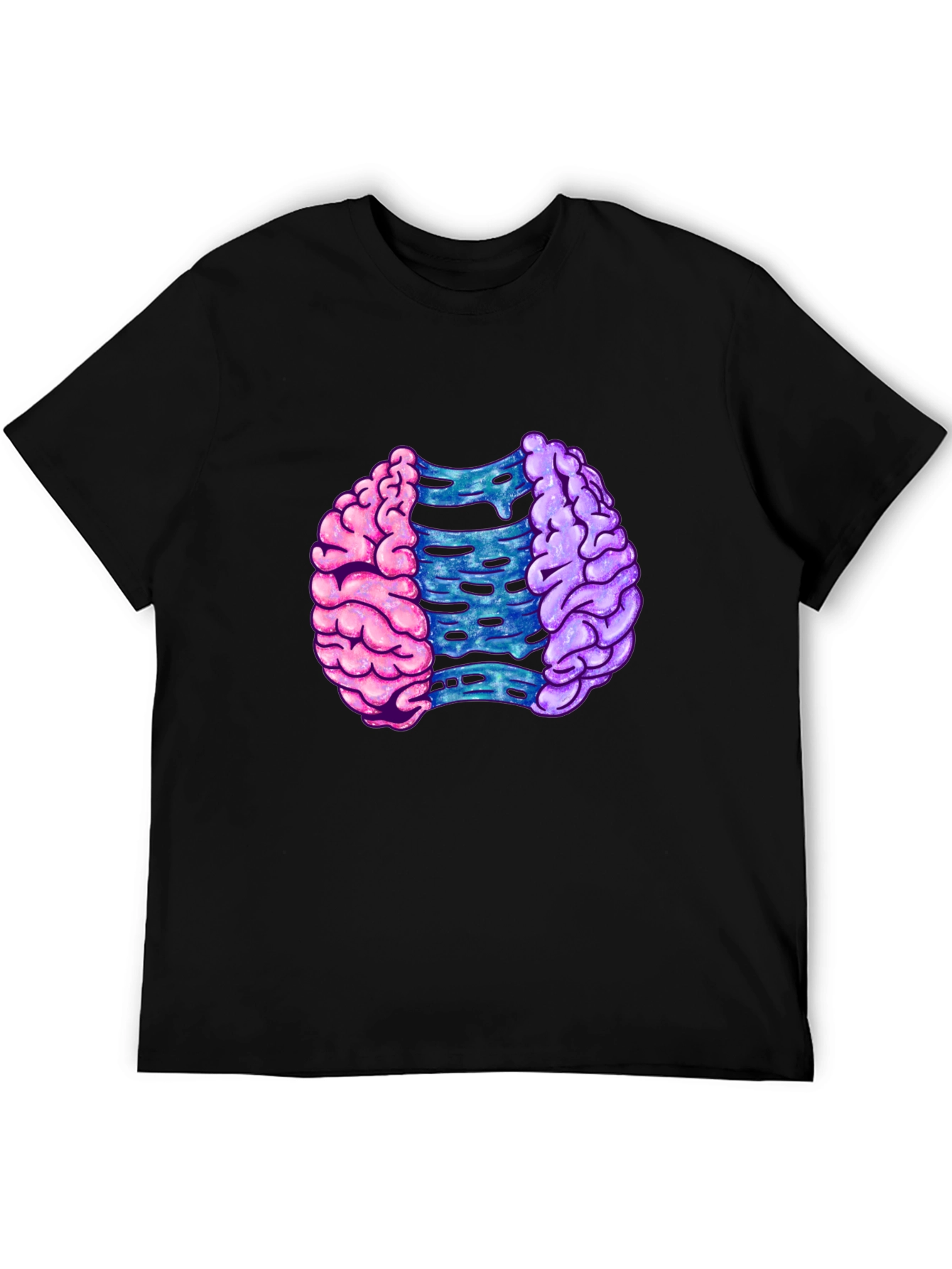 Brain Split Graphic T-Shirt - Modern Mind Tee