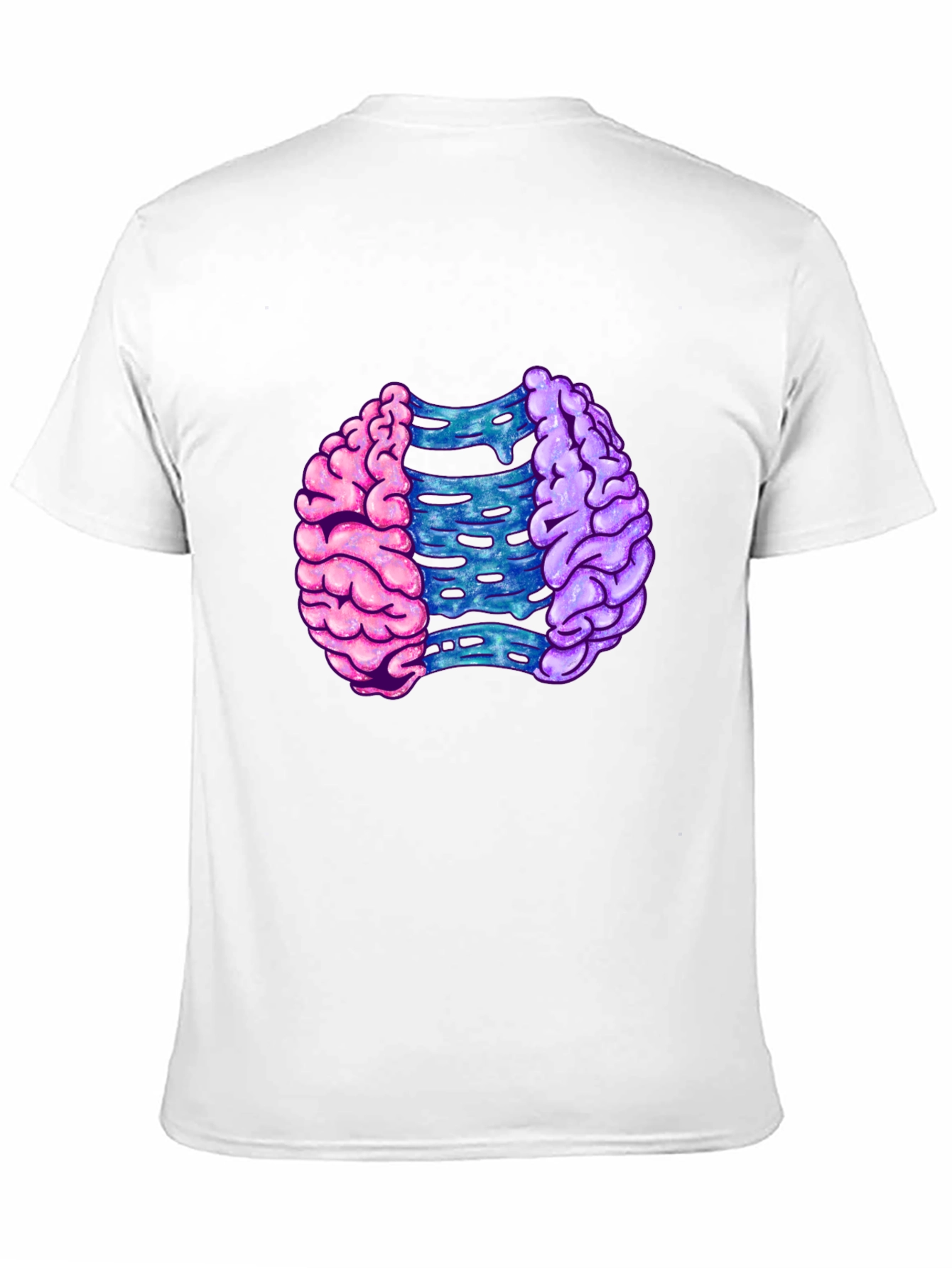 Brain Split Graphic T-Shirt - Modern Mind Tee