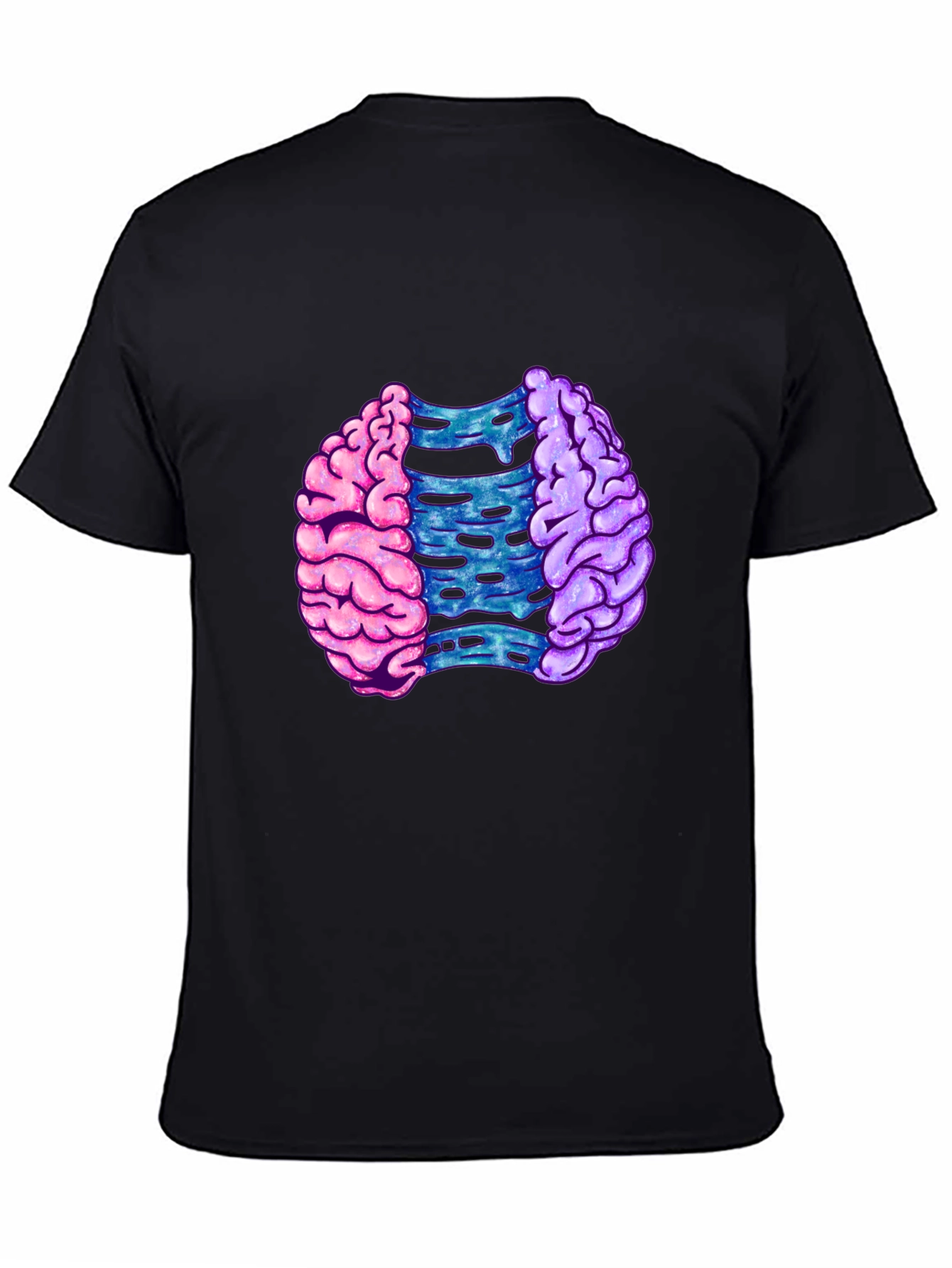 Brain Split Graphic T-Shirt - Modern Mind Tee