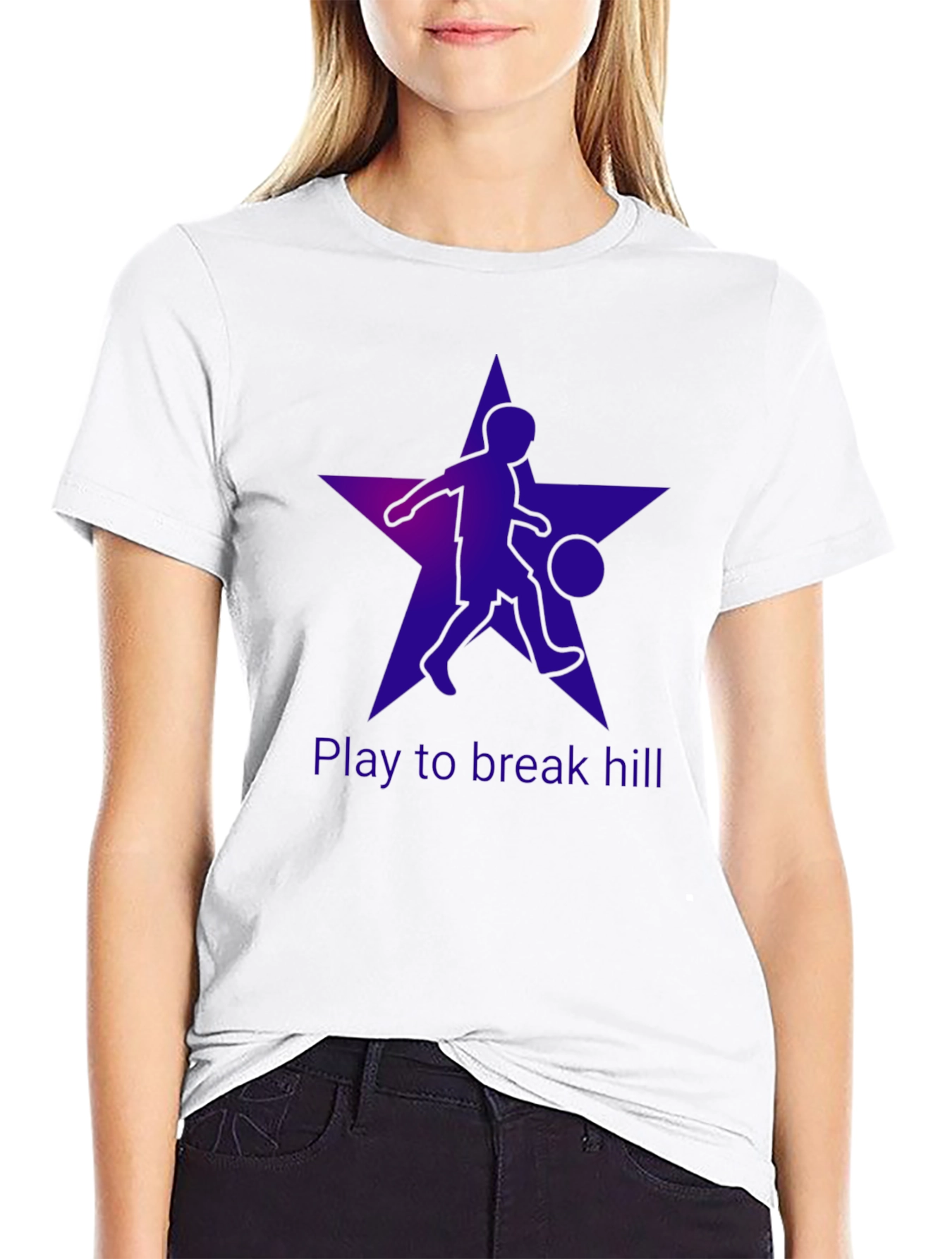 Play to Break Hill Black Graphic Tee