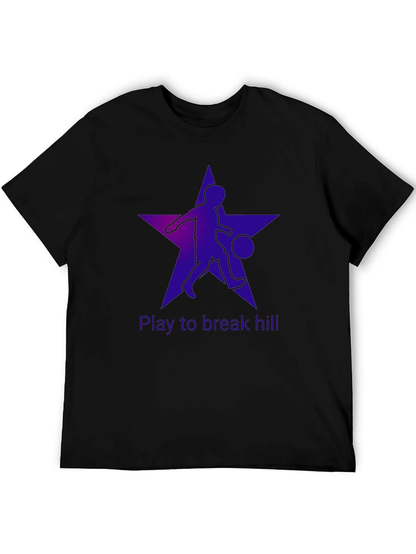 Play to Break Hill Black Graphic Tee