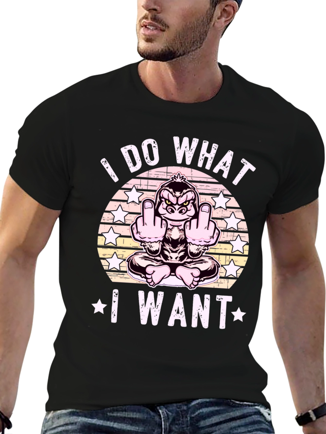 I Do What I Want Funny Gorilla T-Shirt