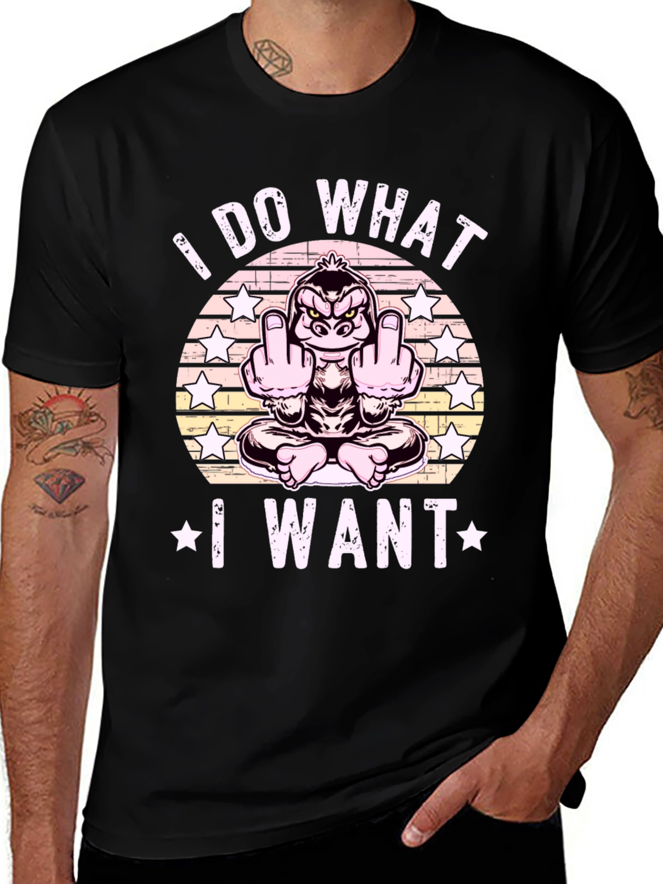 I Do What I Want Funny Gorilla T-Shirt