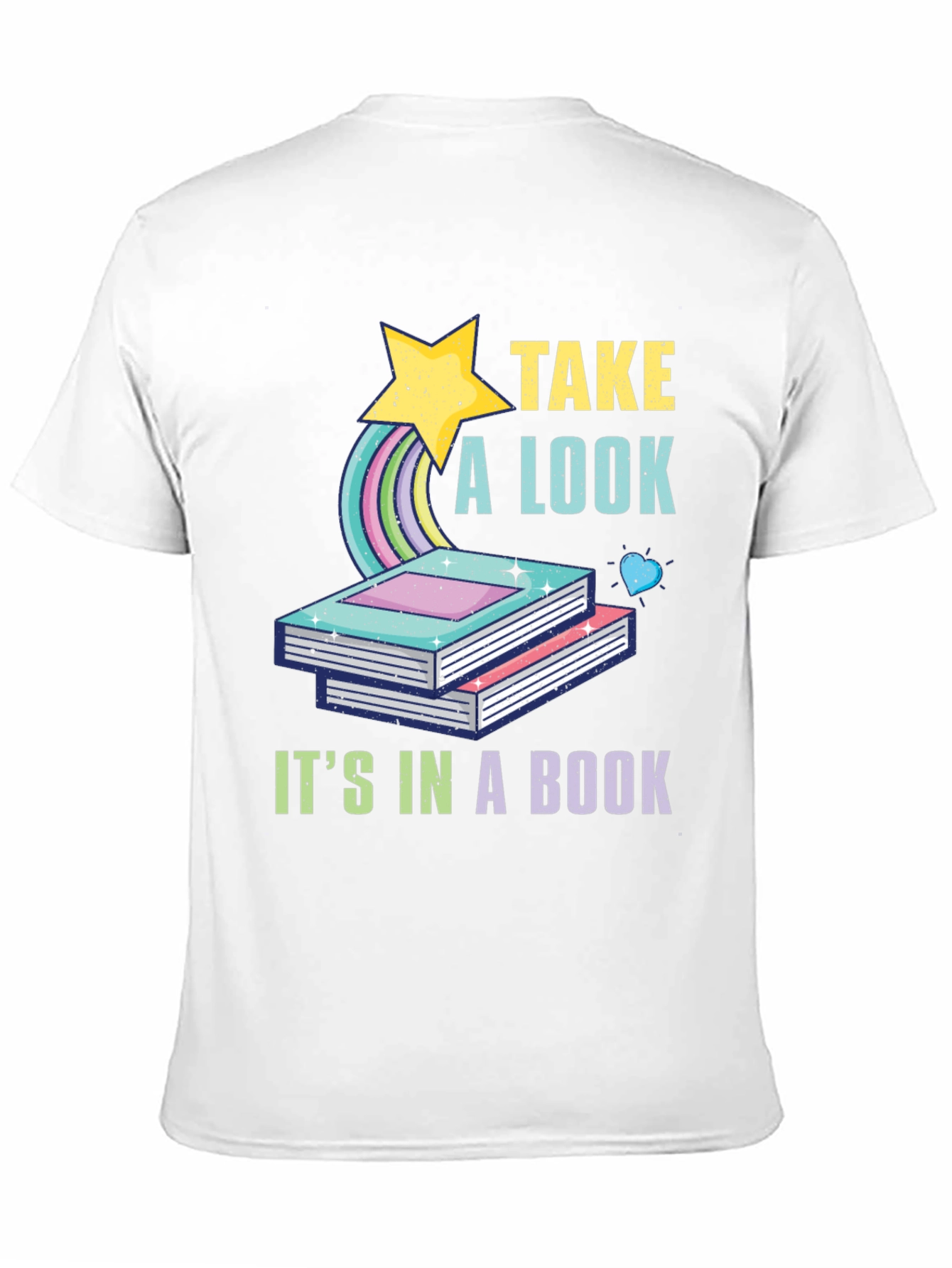 Take a Look Its in a Book Black T-Shirt