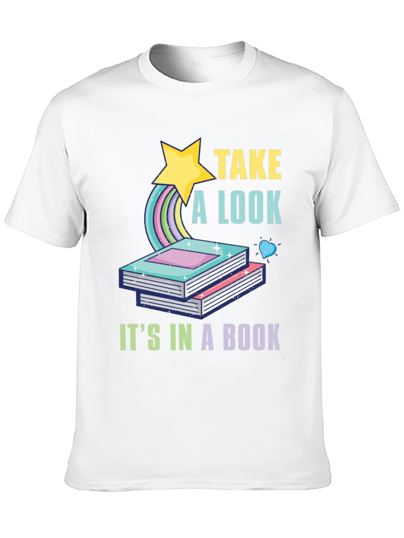 Take a Look Its in a Book Black T-Shirt