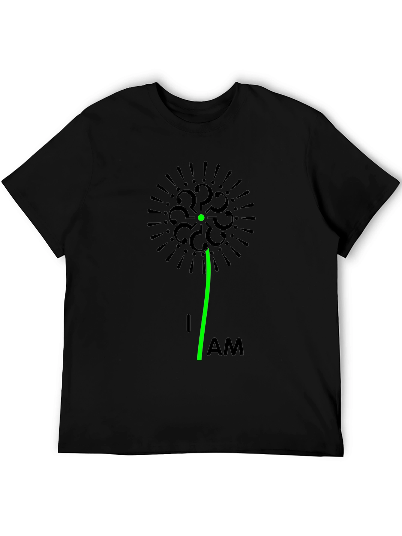Question Everything Black T-Shirt - Unique Graphic Tee